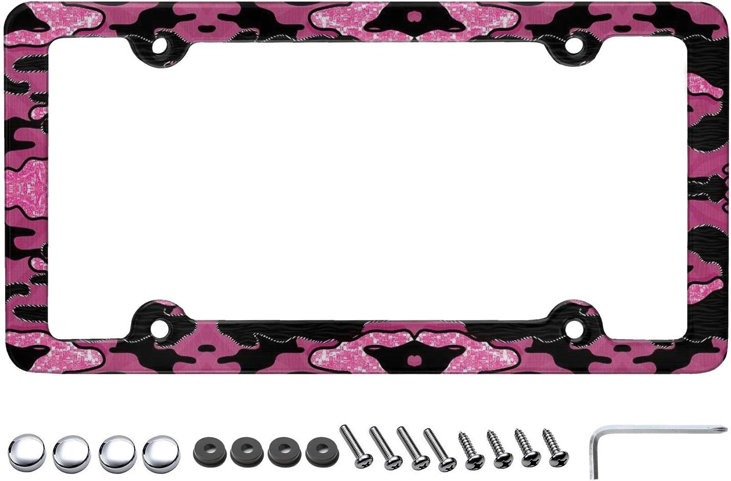 Bartonny Loving Camo Aluminum License Plate Frame with