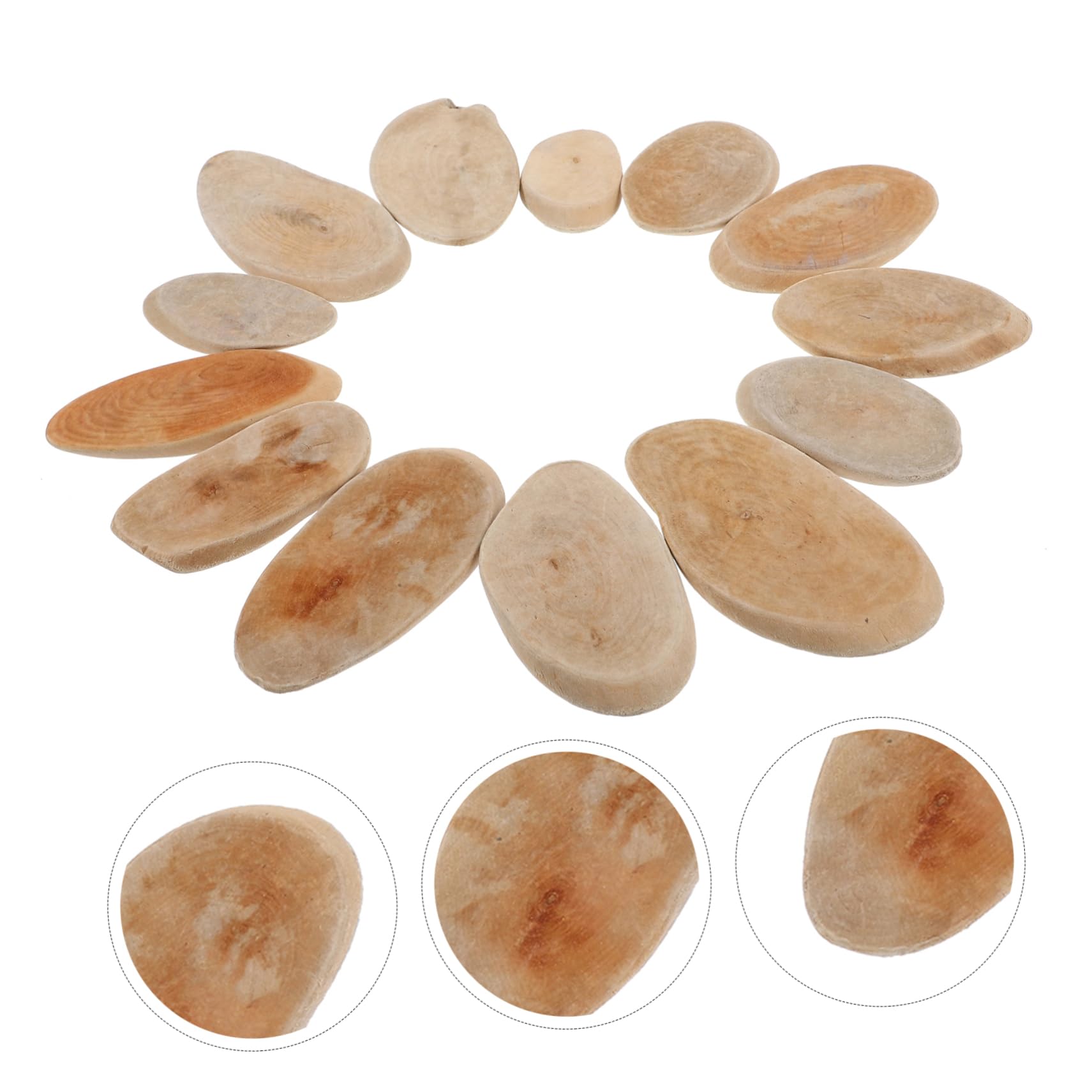 Zerodeko 3sätze Naturholzscheiben Für Hochzeitsvase Und Tischdeko Rustikale Holzornamente Für DIY Teilig Für Hochzeiten Und Festlichkeiten