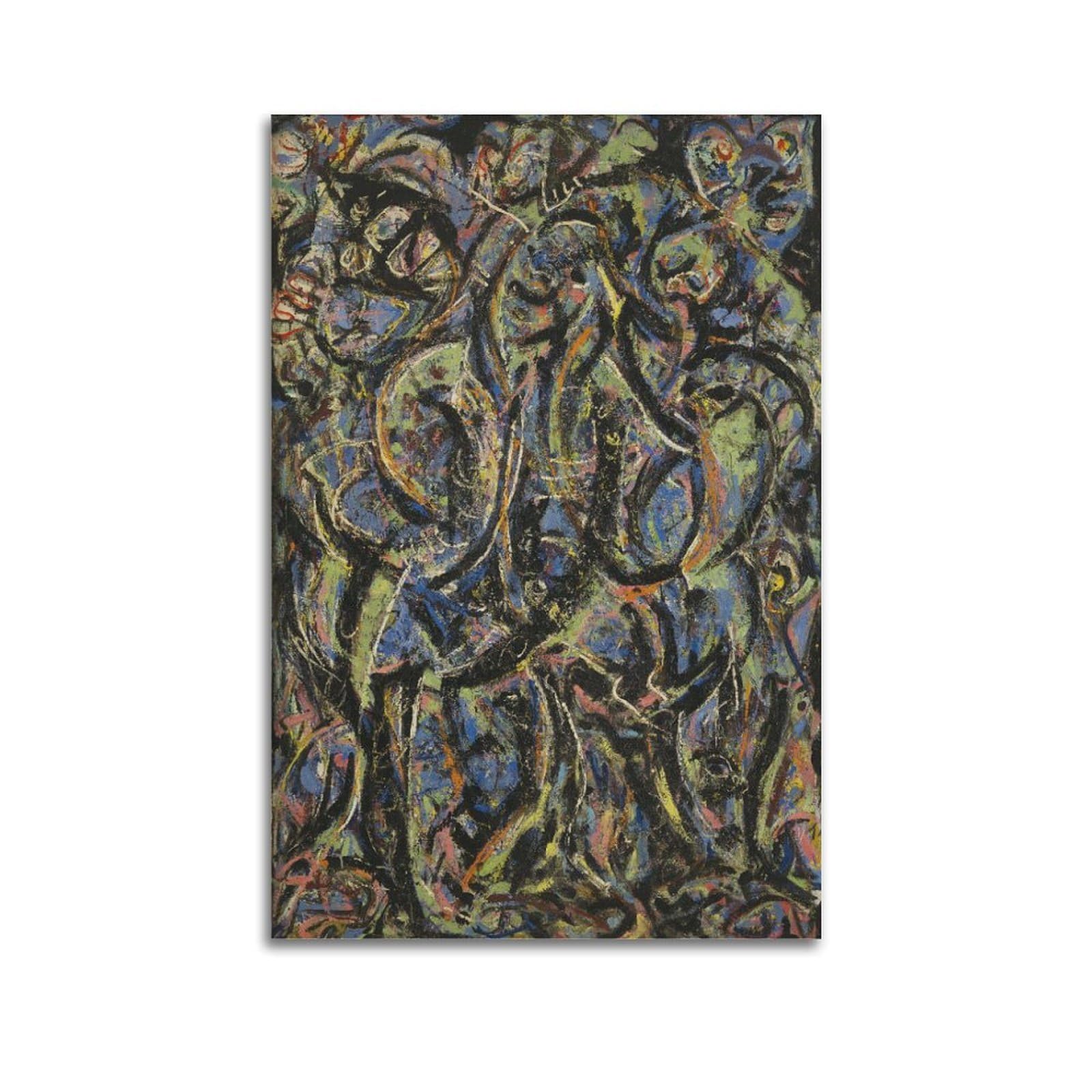 xiaoxiaoshen Jackson Pollock Abstract Expressionist2 Canvas Poster Wall Art Prints Room Aesthetic Murals Bedroom And Living Decorations 24x36inch(60x90cm)