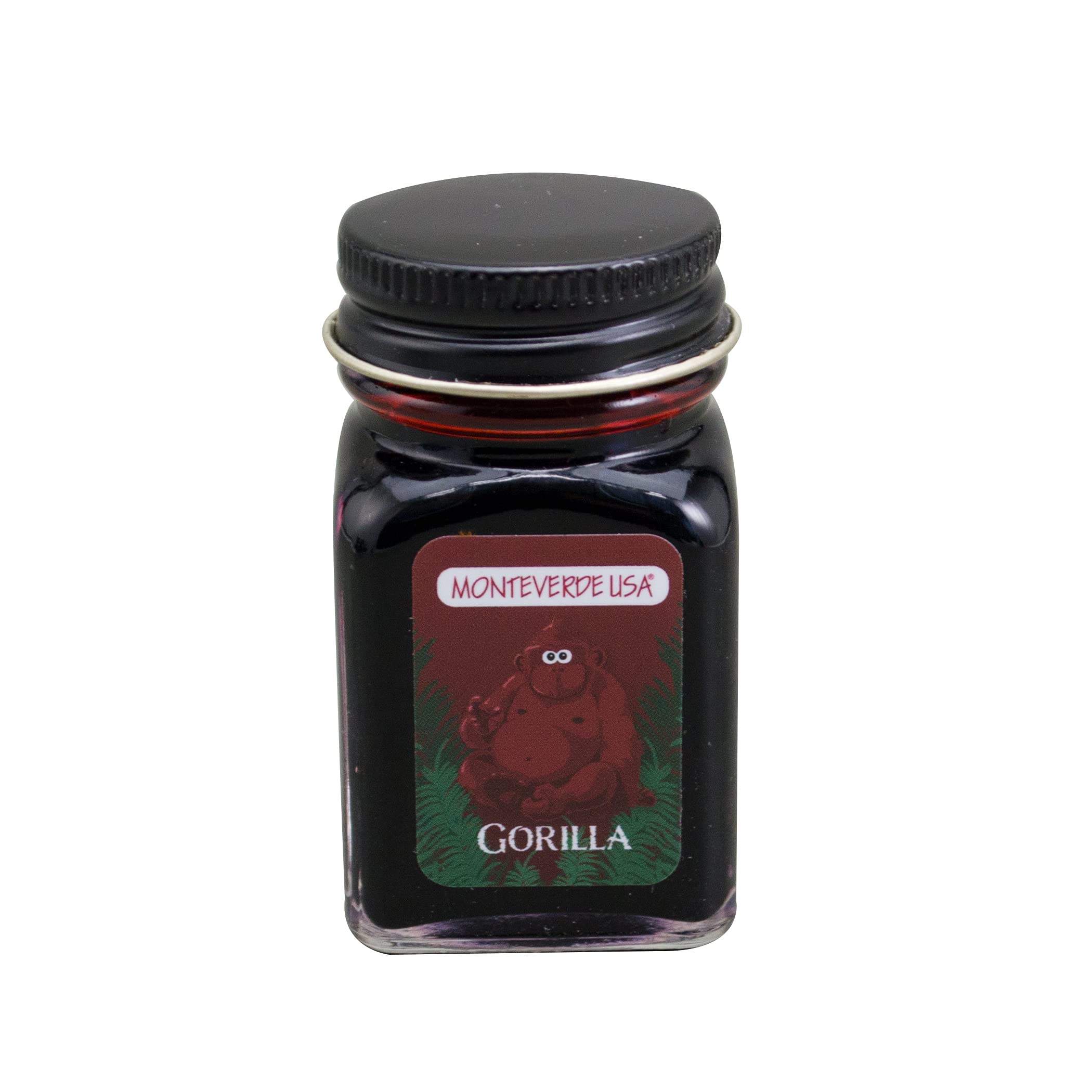 Monteverde Jungle Fountain Pen Ink, 30ml, Gorilla (Red)