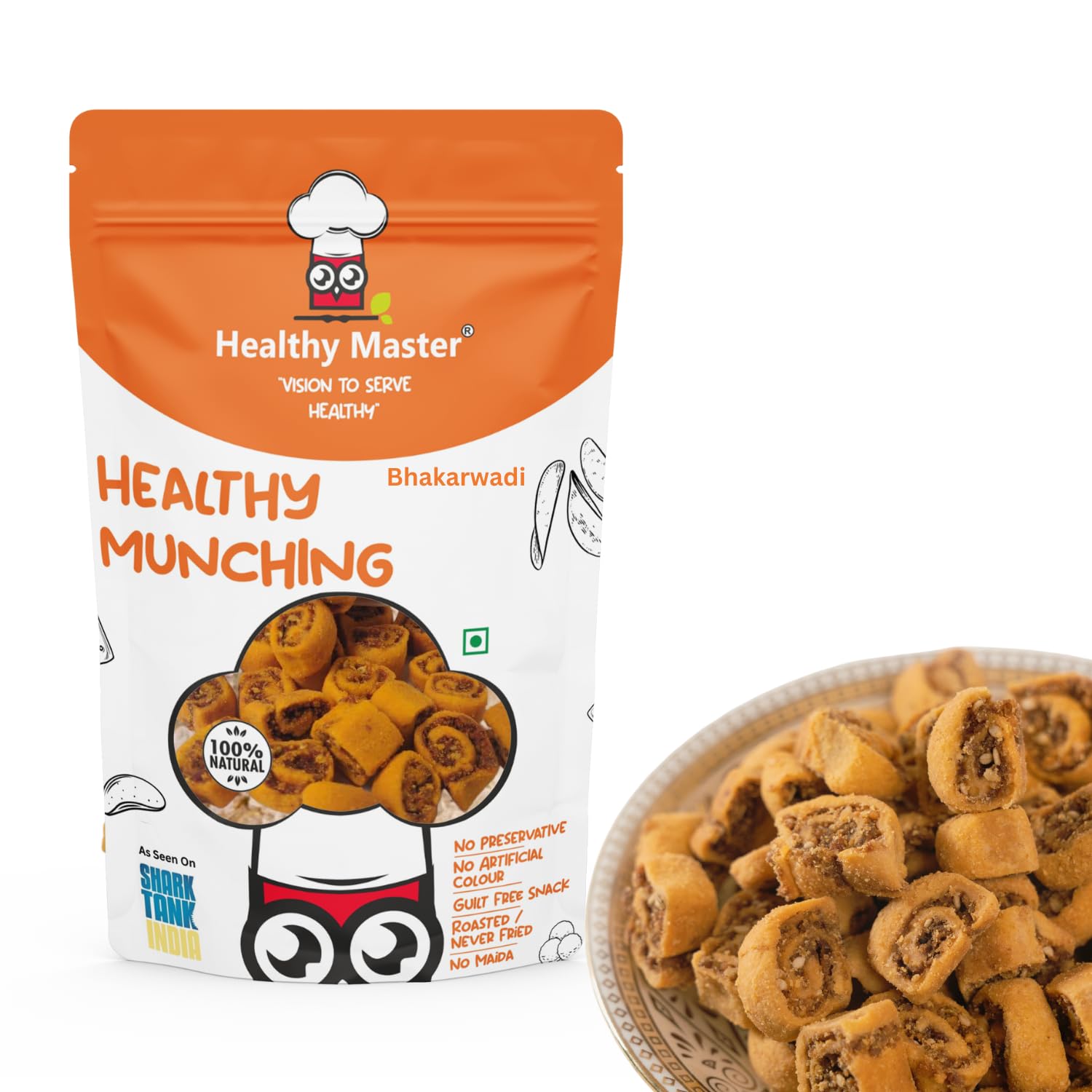 HEALTHY MASTER Vision to serve healthy All Natural Baked Bhakarwadi, (250 Gm) | Crunchy, Light And Flavourful | Calcium Rich Vacuum Cooked | Crispy& Tasty Healthy Snacks- Munchies | Oil Free (B08Y2B9ZYP) Amazon Price History, Amazon Price Tracker
