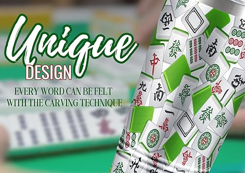 Miniatura 2 de Onebttl Mahjong Regalos para mujeres/hombres, regalos divertidos para los amantes de Mahjong, taza de acero inoxidable aislada de 20 onzas (20.0 fl