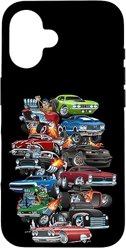 Vista 85 de Funda para iPhone 13 Hotrods, autos clásicos, coches musculosos y carros de carreras