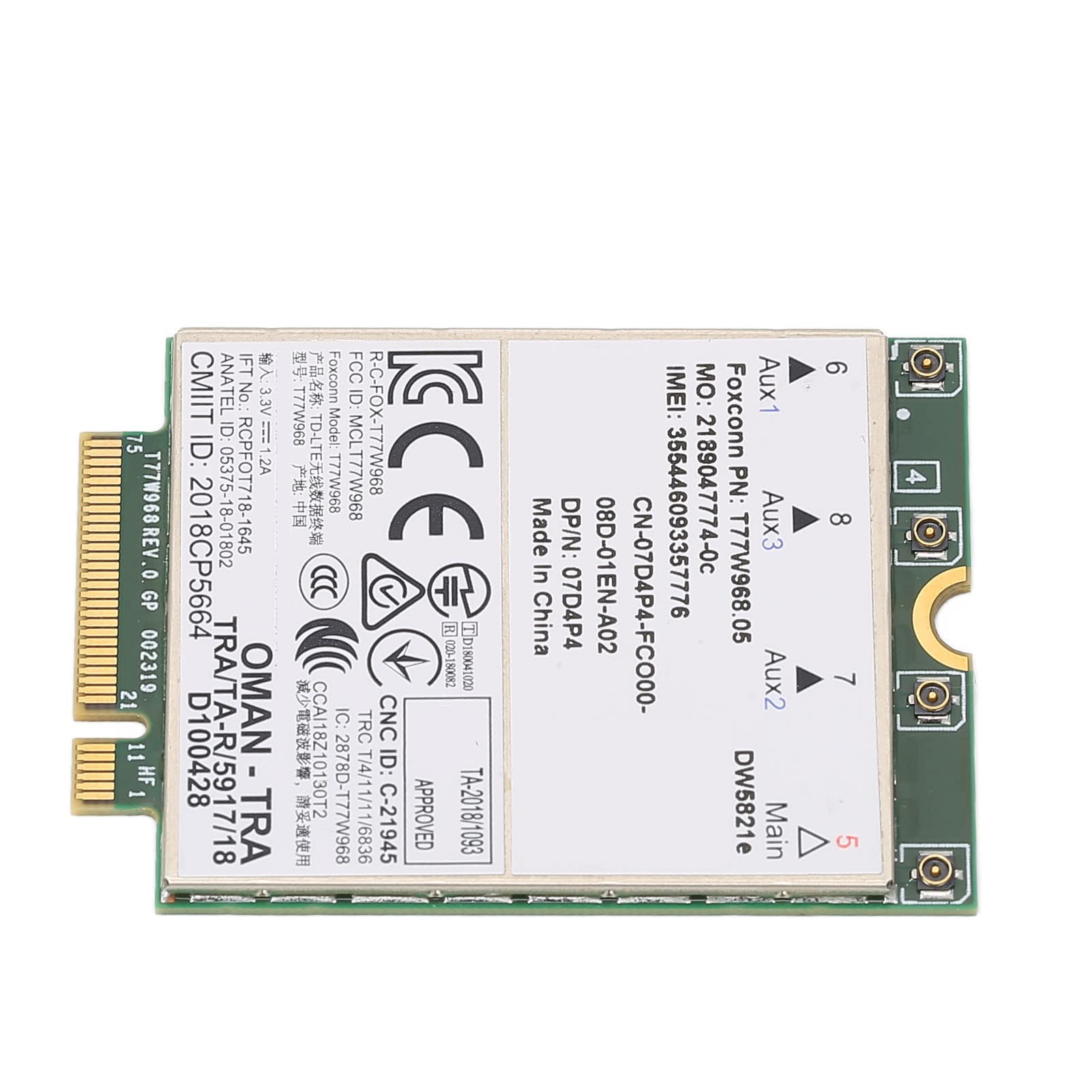 Alomejor Scheda di Rete Wireless, connettività Ad Alta velocità, Supporto 3G 4G 5G per Laptop, Materiale PCB Durevole, Plug and Play