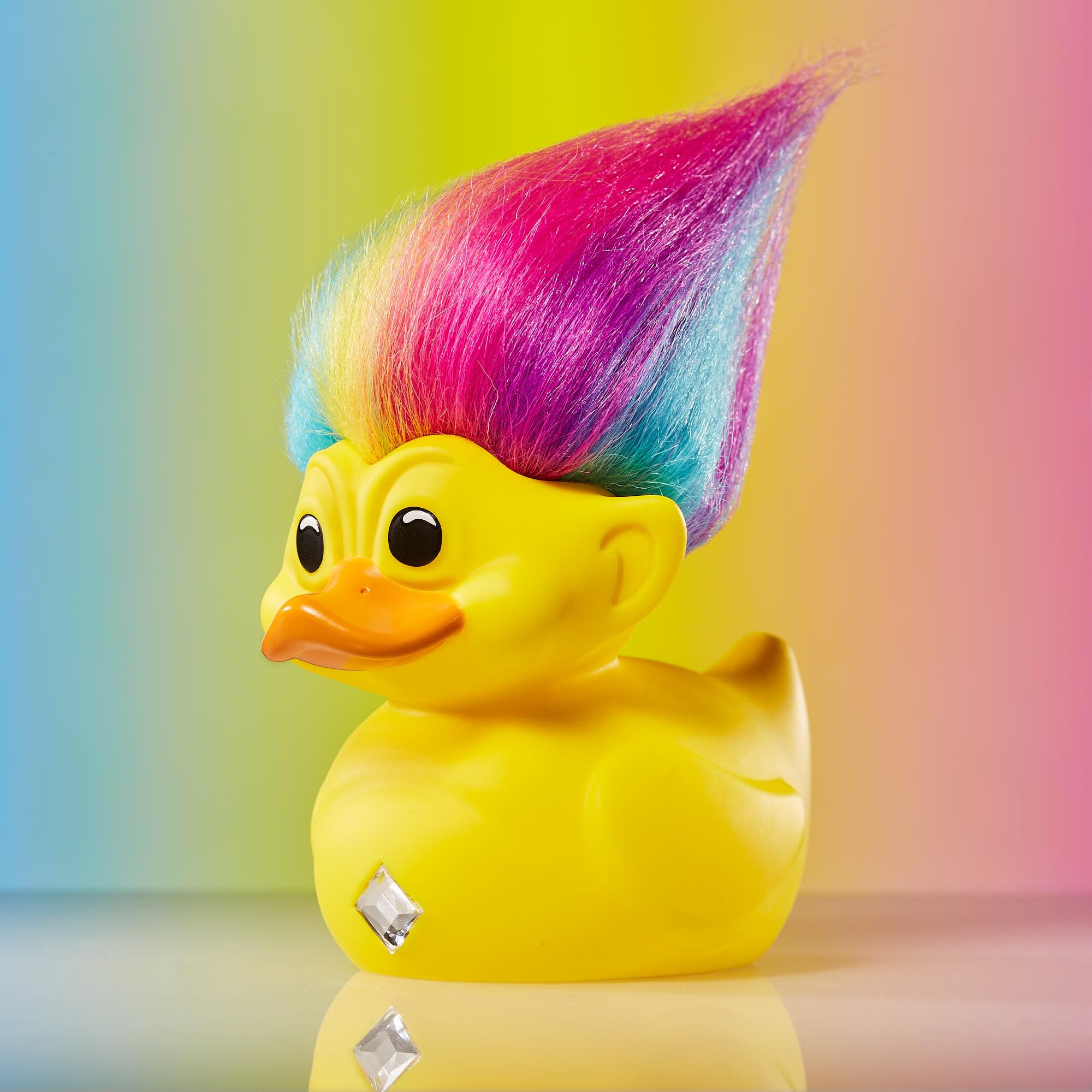 TUBBZ Boxed Edition Rainbow Troll Collectible Vinyl Rubber Duck Figure, Official Trolls Merchandise, Fantasy Nostalgia Movies - Image 2