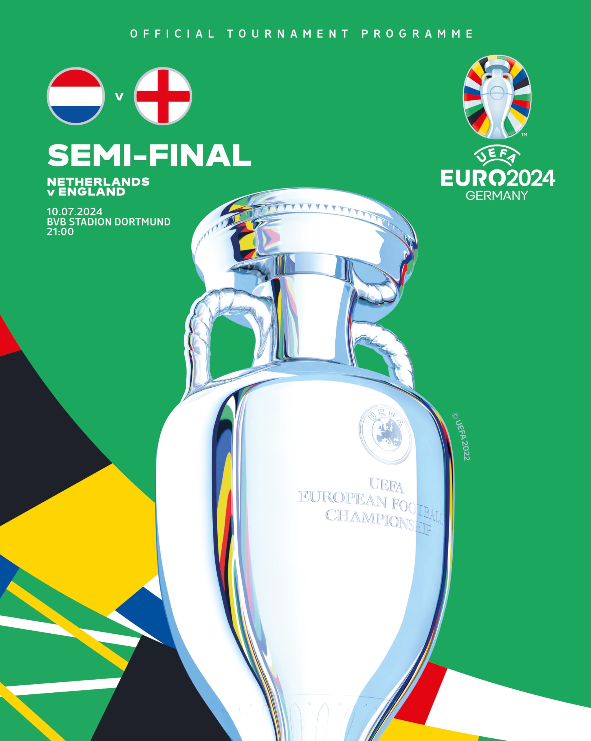 UEFA EURO 2024 Official Semi-Final 2 Programme - Netherlands v England