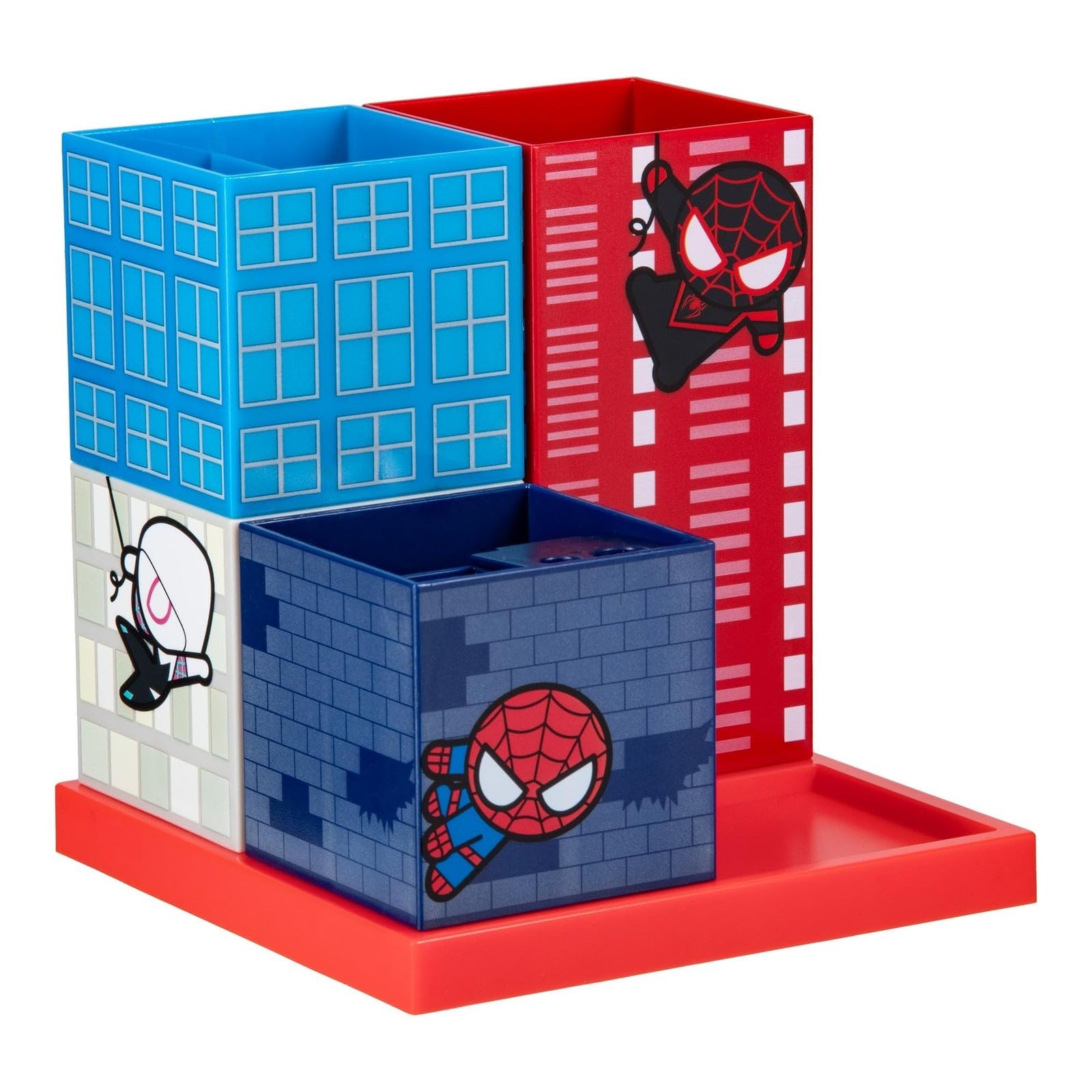 Paladone Spiderman Organiseur de bureau sous licence officielle de bande dessinée, décoration et cadeau, accessoire de bureau et de table de super-héros Marvel nostalgique