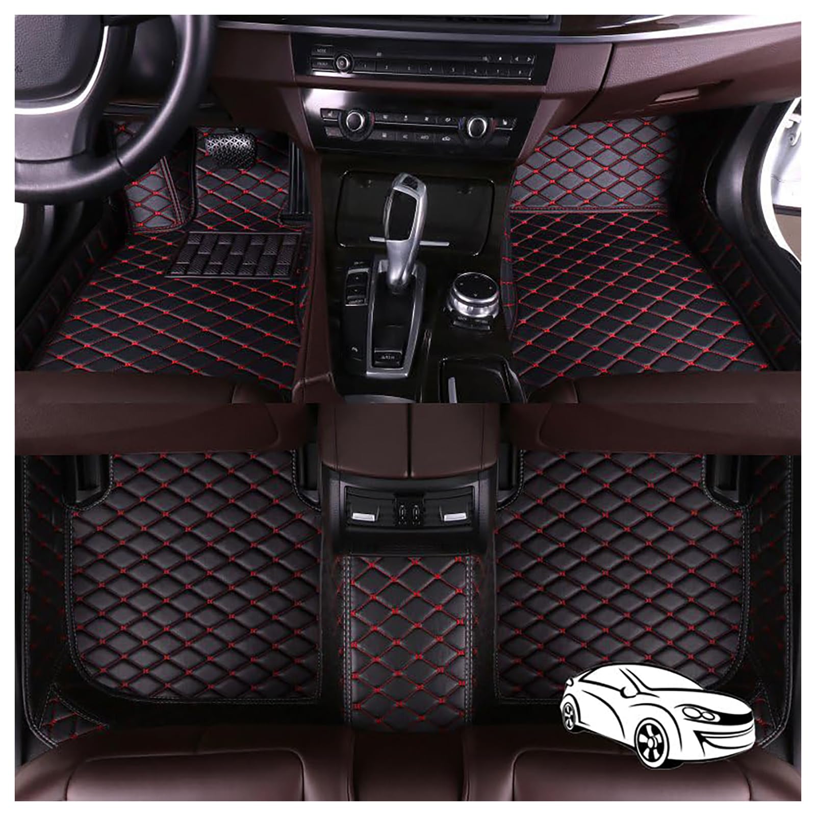 Car full-cover floor mats, for Toyota Camry 2018-2025 Gasoline RHD Waterproof and non-slip carpet floor mats Car protective accessories,A