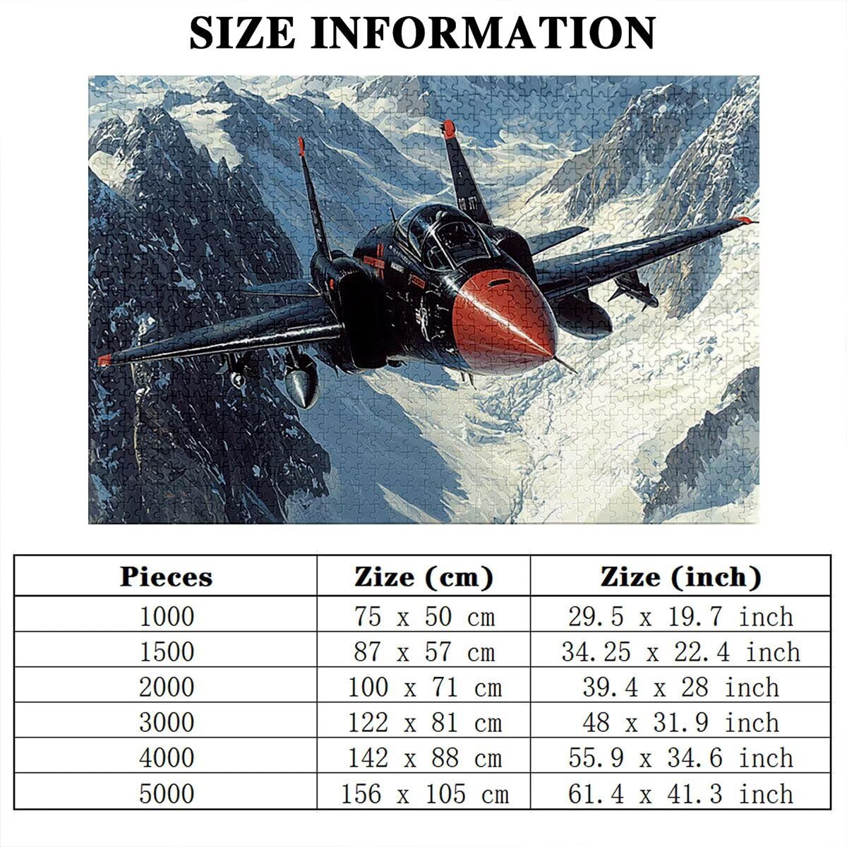 Puzzle 2000 Piezas Avión, Puzzle Invierno con Caja Regalo Adultos, DIY 2000 Piezas Rompecabezas de Madera para Adultos, Rompecabezas Desafiante para Decoración del Hogar y Paredes, Regalo Mujer, G-87