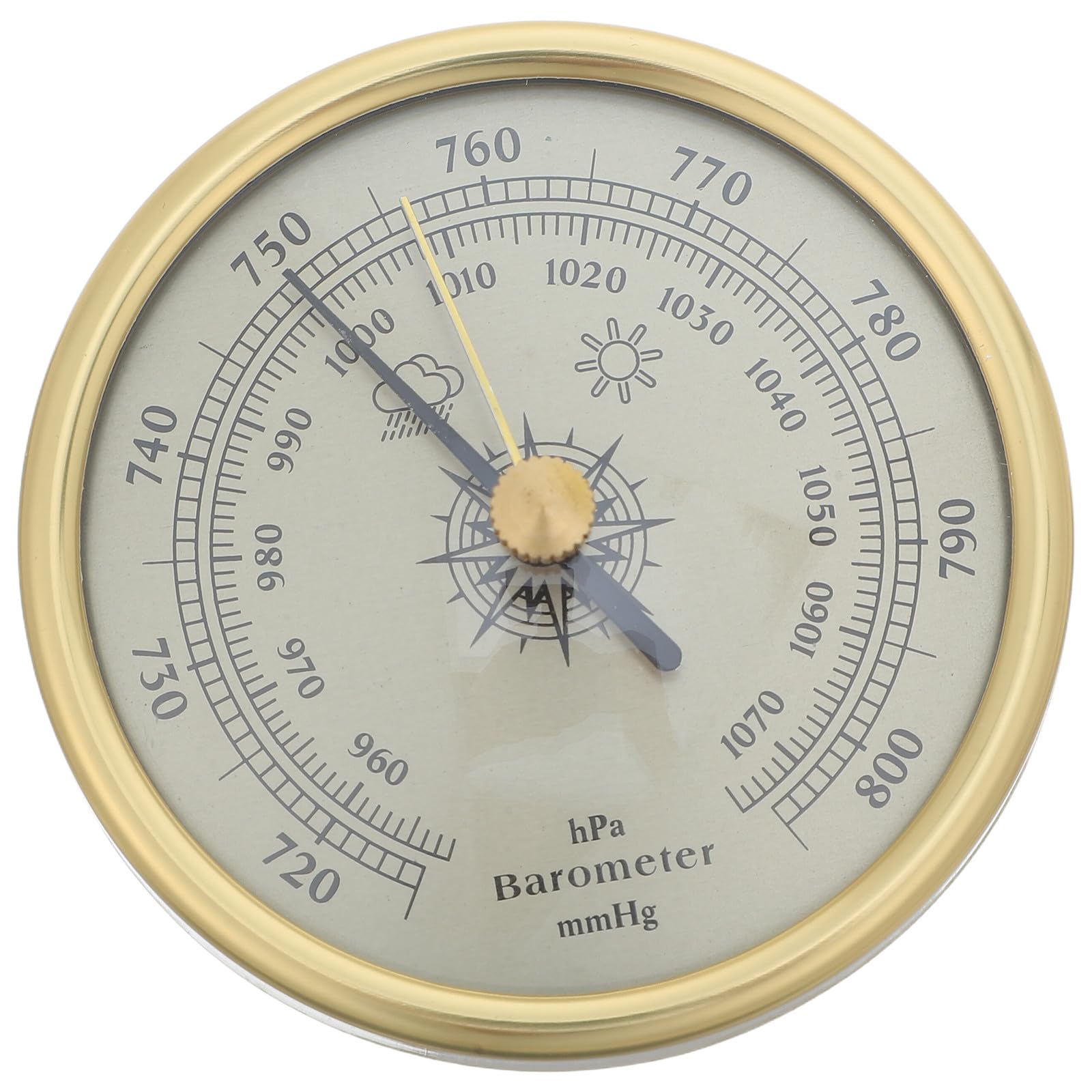 Aneroid Barometer - No Liquid Air Pressure Gauge - Classic Metal Frame Design Dial Traditional Weather Station for Home Living Room Office-image-18