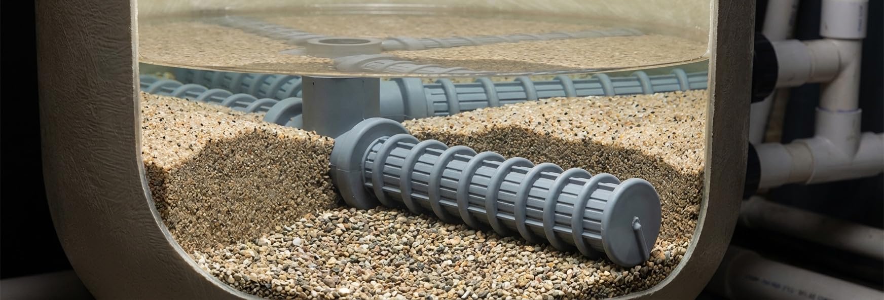 Suinga Pack 8 Brazo Colector 3/4" para Piscina 160 mm | Ranura 0,3 mm | Recambio Filtro Arena y Sistema Filtración