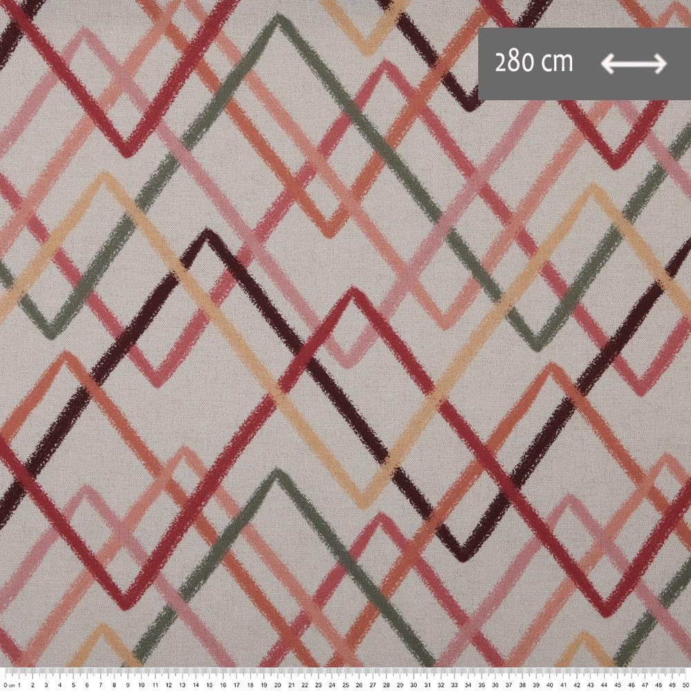 Kt KILOtela Digital Printed Canvas Fabric, Half Panama Cotton, Decoration, Upholstery, Cushions, Curtains, Bedspreads - Image 4