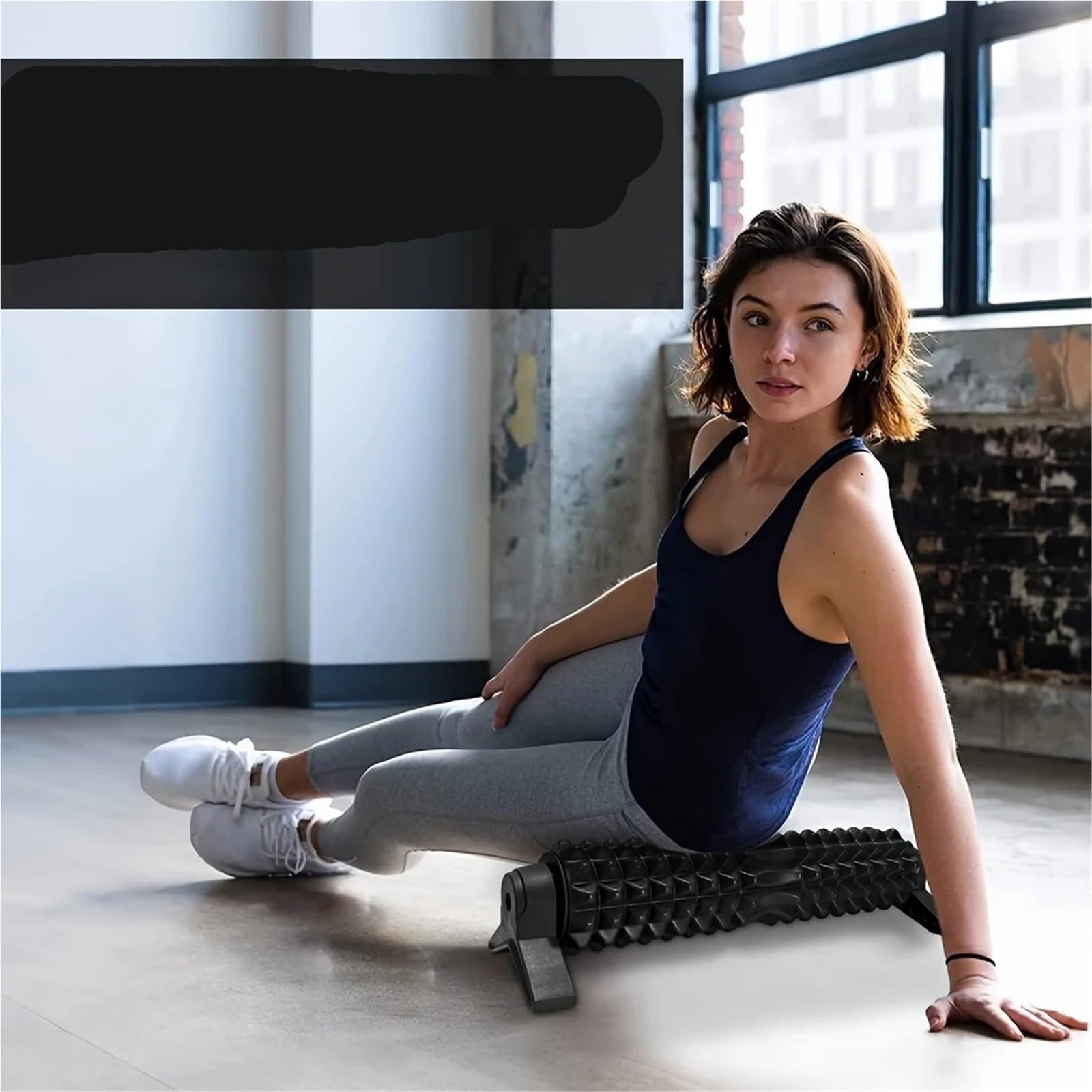 Rullo in schiuma con supporto, rullo in lungo in for yoga for massaggio muscolare e rilassamento