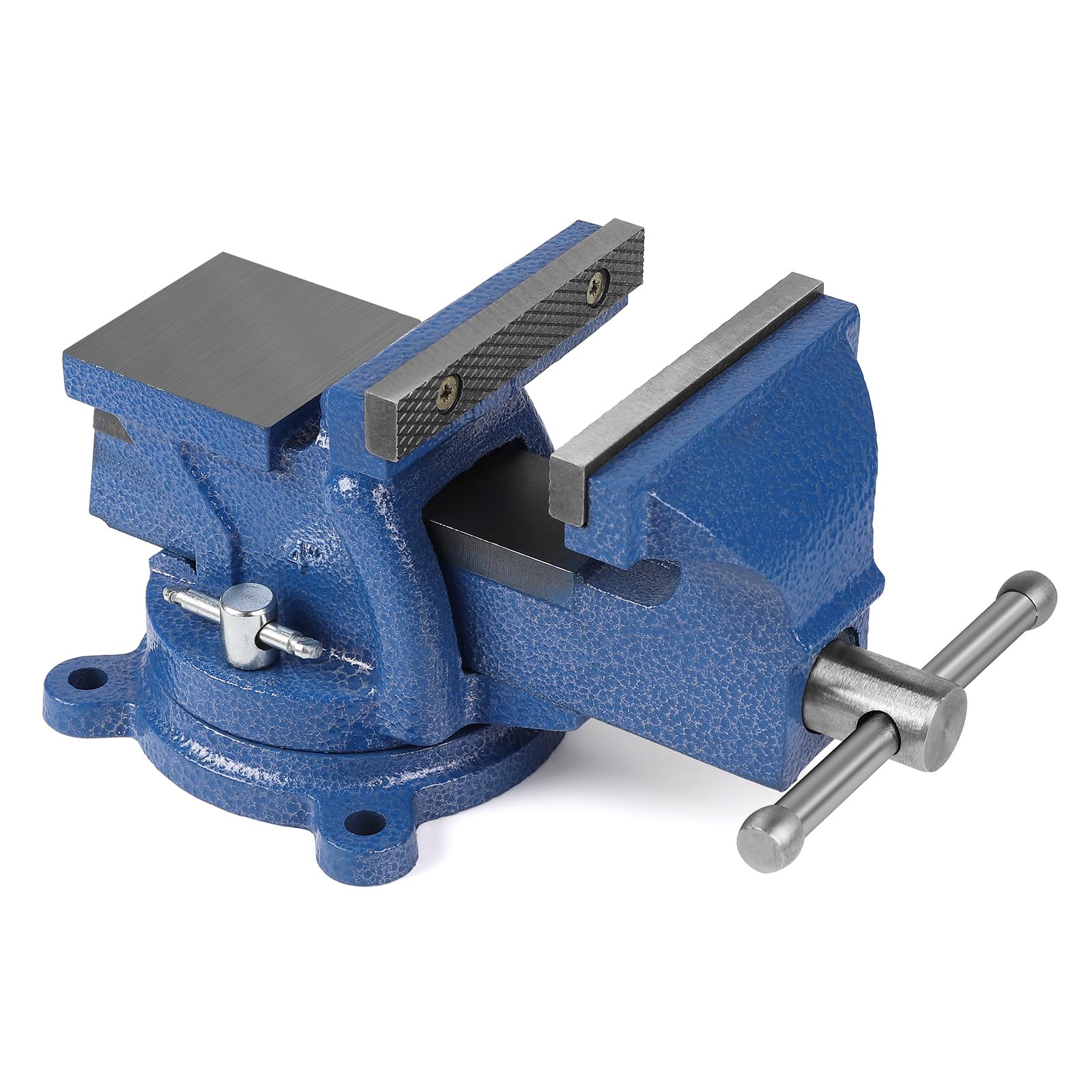 Morsa Da Falegname 100mm - Base Girevole 360°, Ghisa, Per Legno E