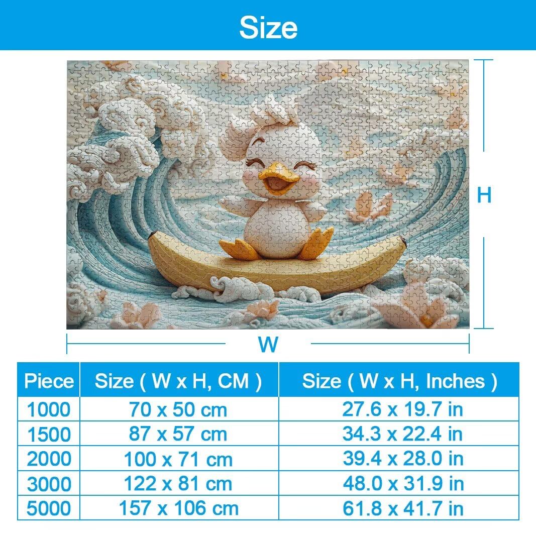 Puzzle 2000 Piezas, Puzzle Pato de Madera para Adultos, Regalos -2140