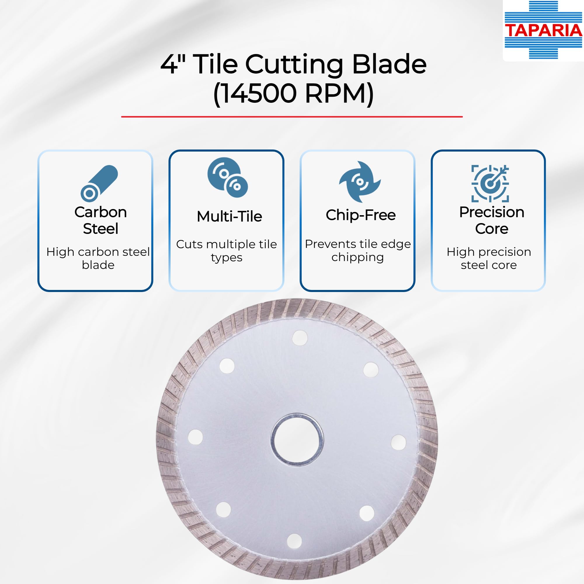 Taparia 4", Tile Cutter Blade, Turbo (Tbt 4) 1