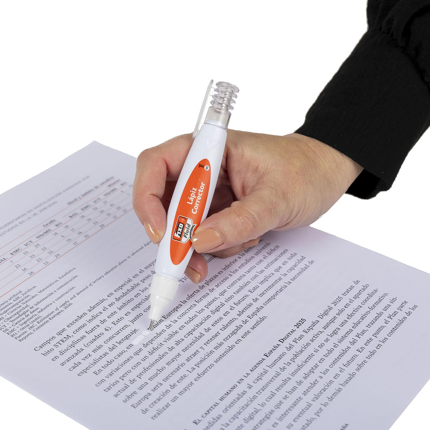 FIXO Fluid 00030600－Lápiz corrector de escritura blanco
