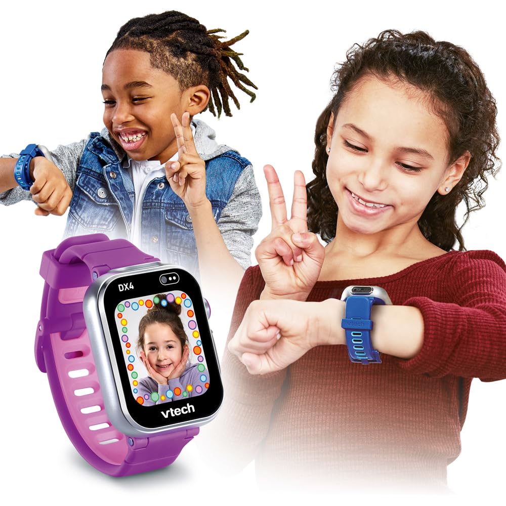 VTech KidiZoom SmartWatch DX4 Framboise Montre Digitale Enfant Dès 5 Ans