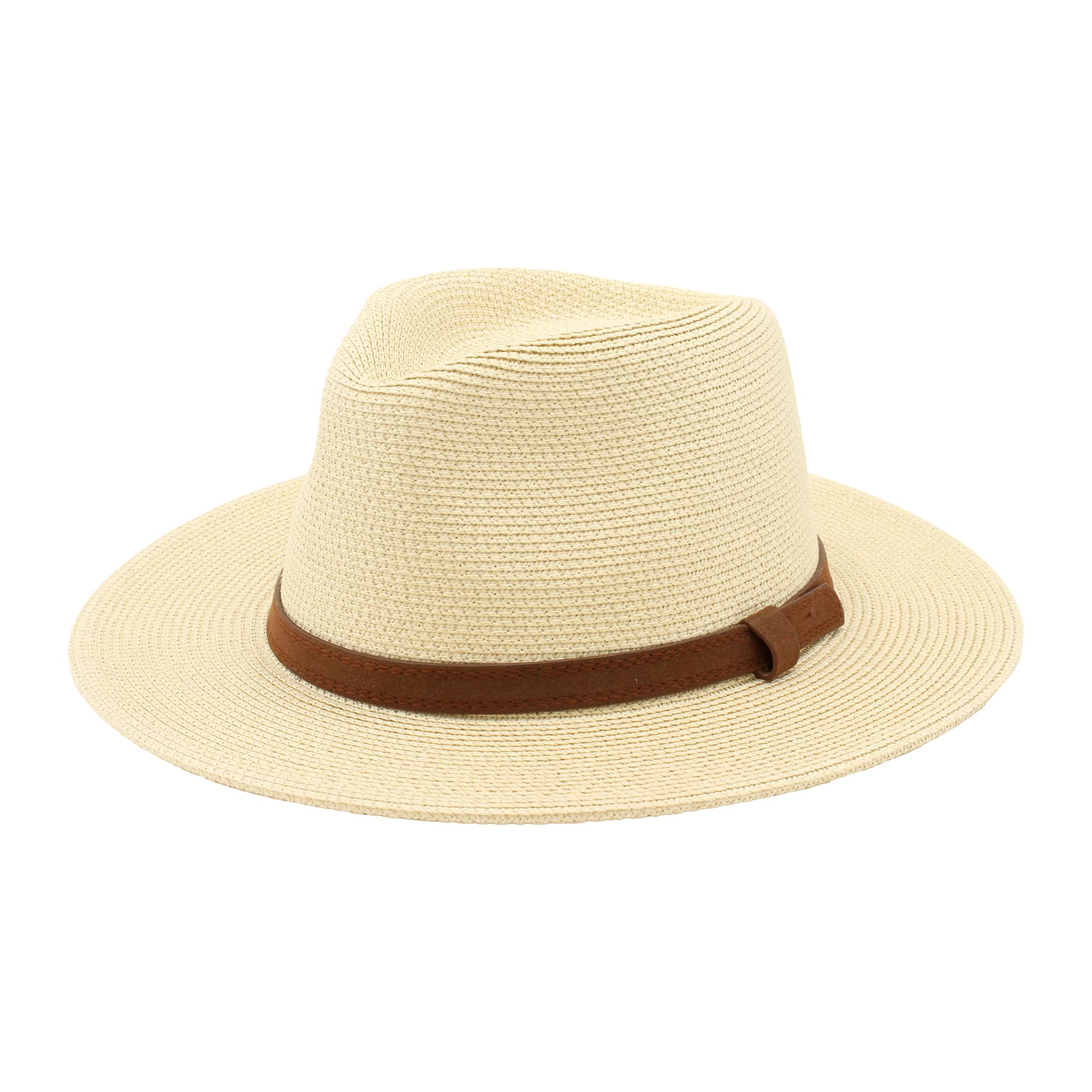 Cappello Panama Estivo, Cappello di Paglia Panama per Donna e Uomo Unisex, Cappello a Tesa Larga UPF 50 Pieghevole e Intrecciato Intensivo