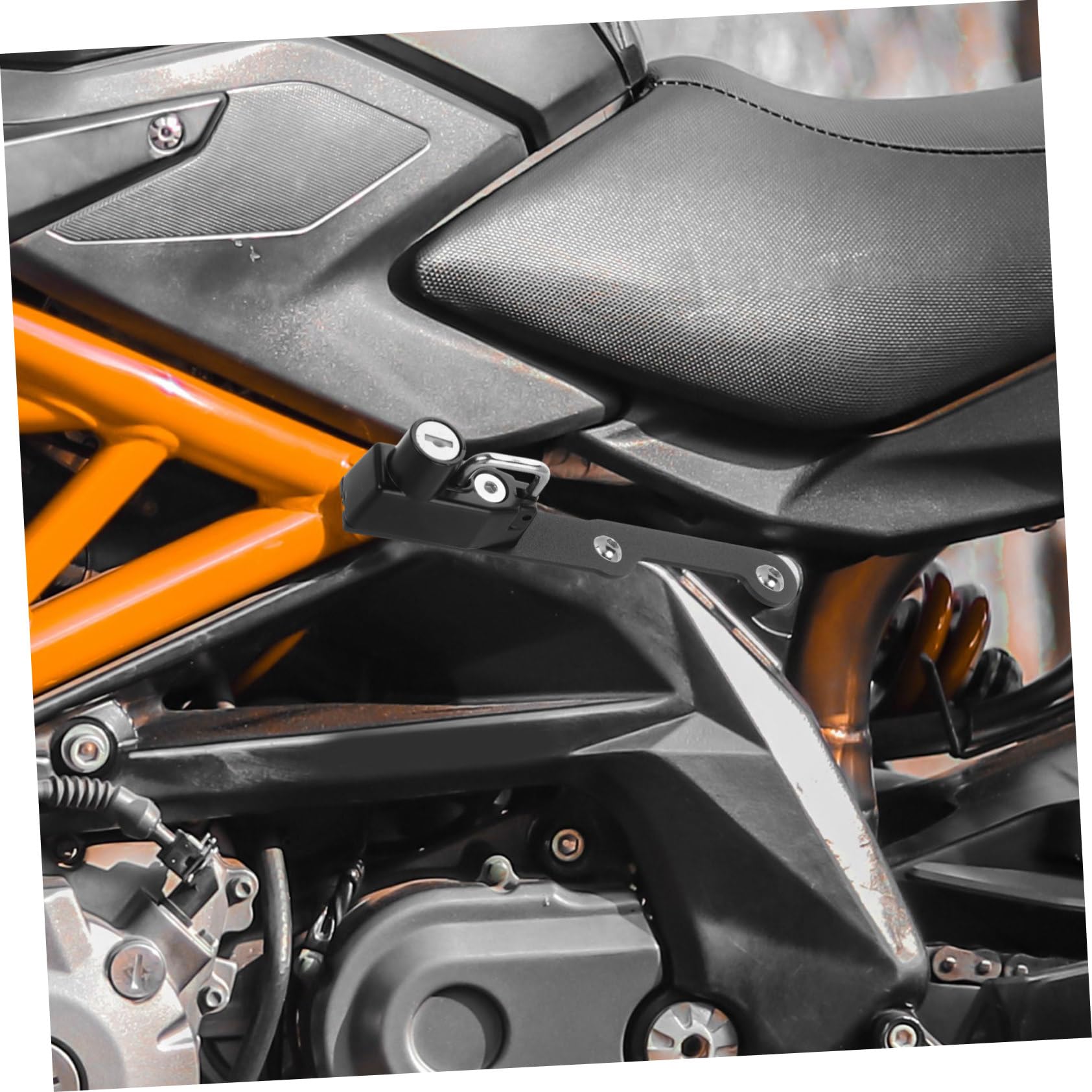 TOPBATHY Lucchetto Danni Moto Antifurto per Nero Metallo Casco in Installazione senza Sicurezza Affidabile per Modello Sportivo