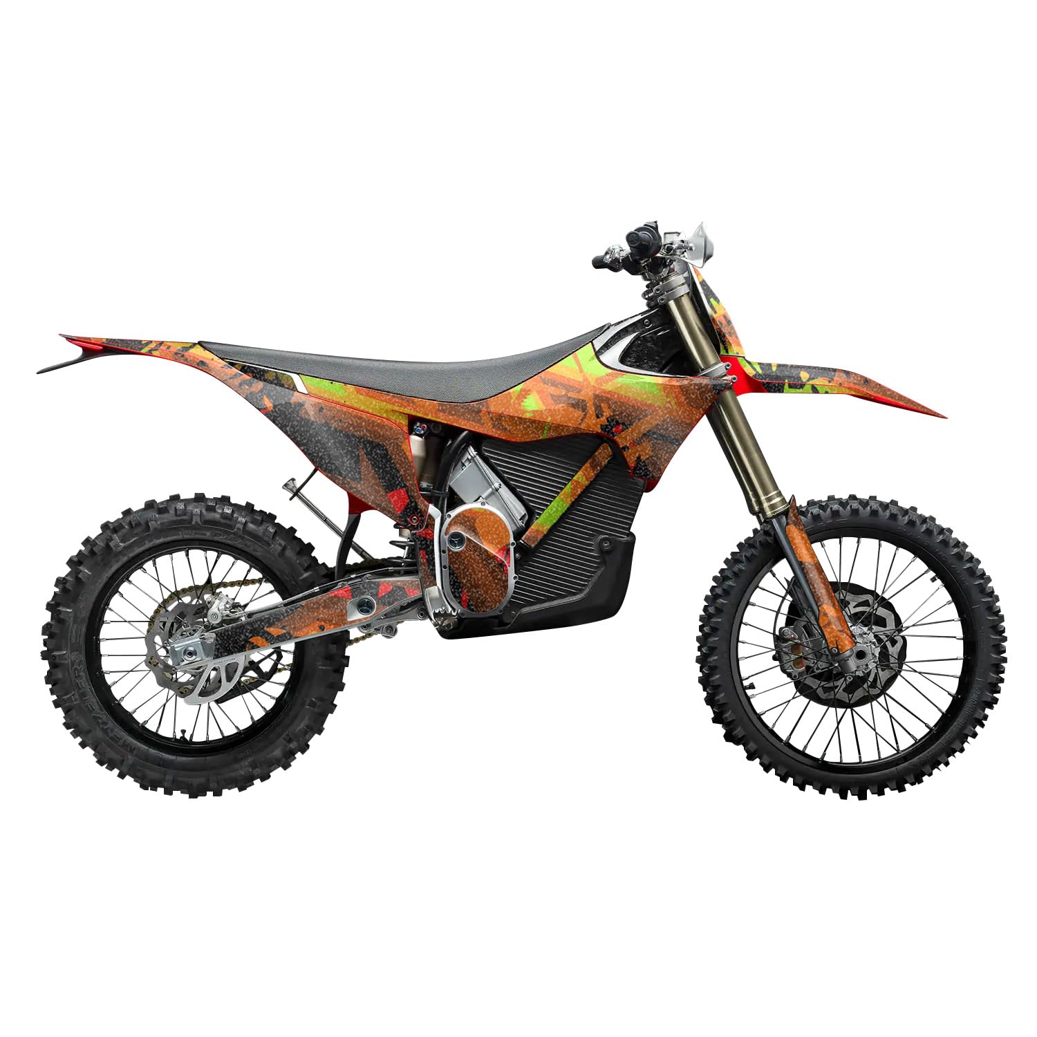 Glossy Glitter Stark Varg MX 2023-2025 Graphics Kit Wrap - Blast Damage - Varg MX Skin - Premium 3M Vinyl Protective Wrap Decal Cover - Easy to Apply | Crafted in The USA by MightySkins