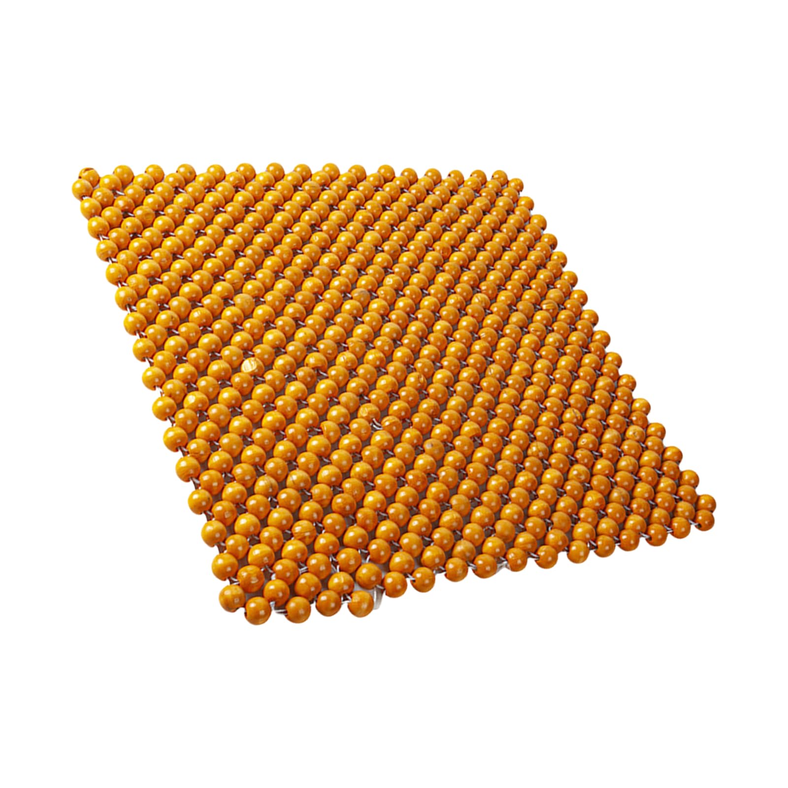 Coussin de chaise carré 44 x 44 cm en perles de bois Friendly Wood pour siège de bureau