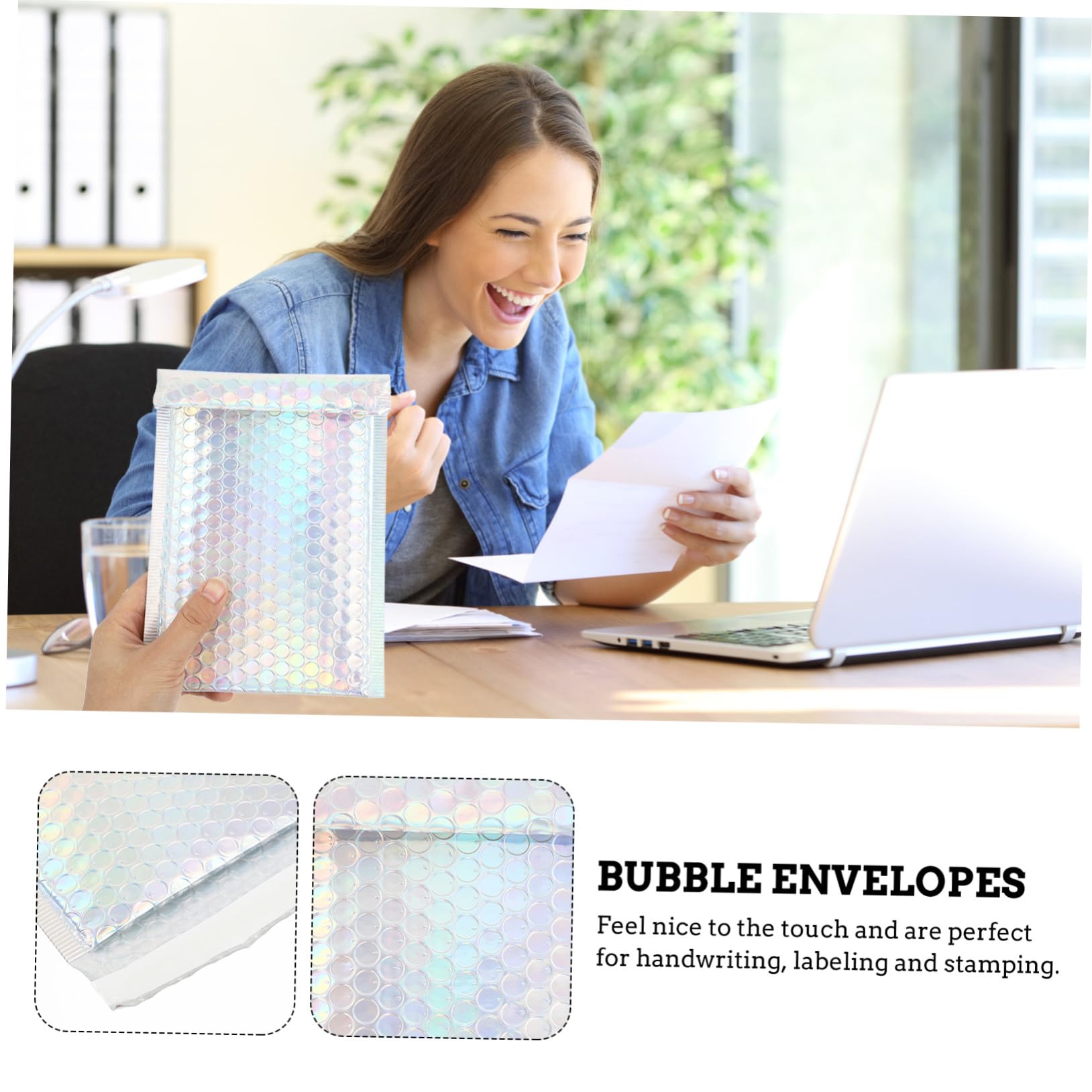 Enveloppes À Bulles Imperméables 15X20 Cm Sacs D’Emballage À Bulles Pochette D’Expédition Rembourrée Pour Colis Protection Contre L’Humidité Lot De 20