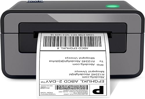 POLONO Impresora térmica de etiquetas, impresora de etiquetas de envío de 4 x 6 para paquetes de envío, fabricante de etiquetas térmicas