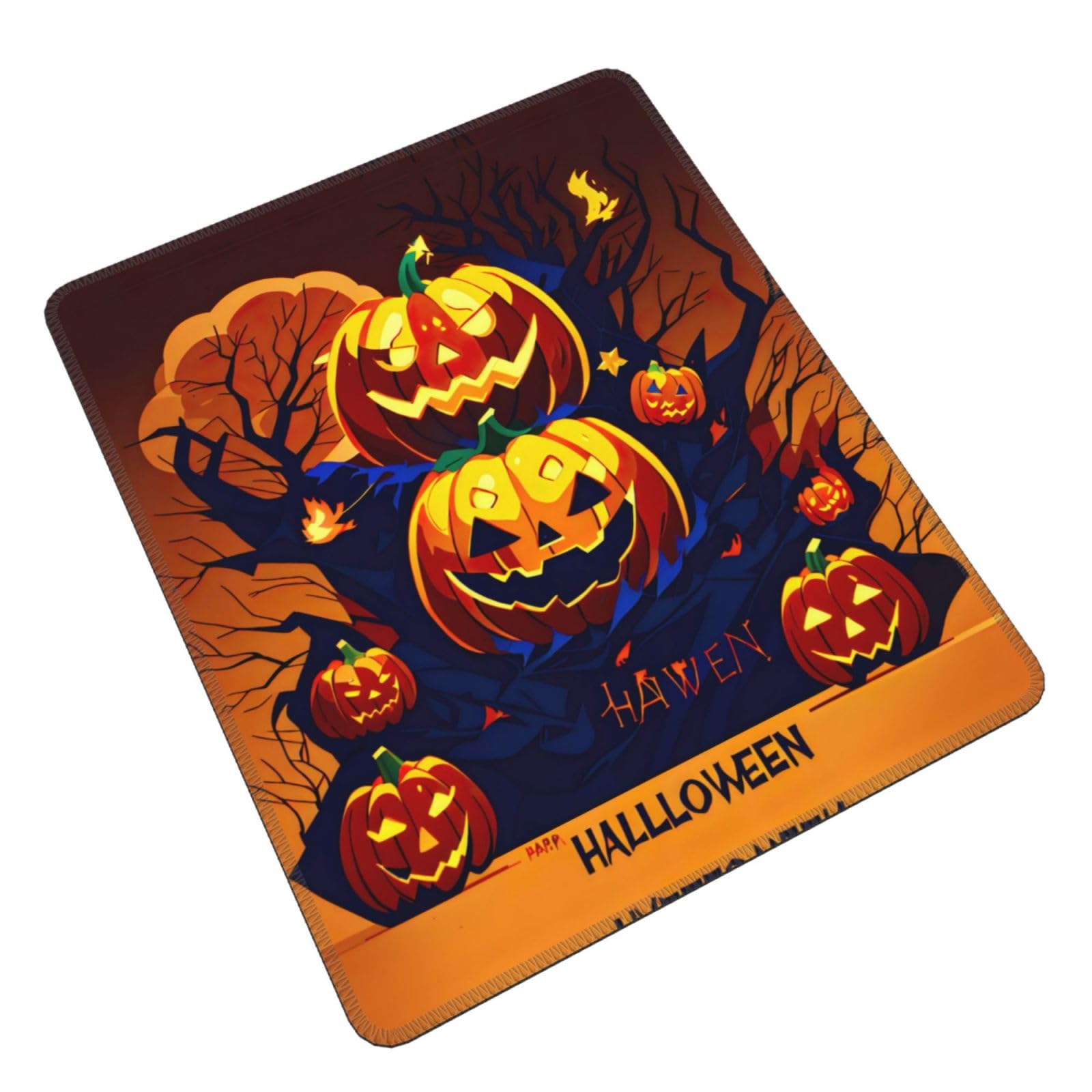 Tappetino Mouse Gigante Arttown 80x15,7 Cm - Motivo Teschio E Zucca Halloween, Antiscivolo E Impermeabile