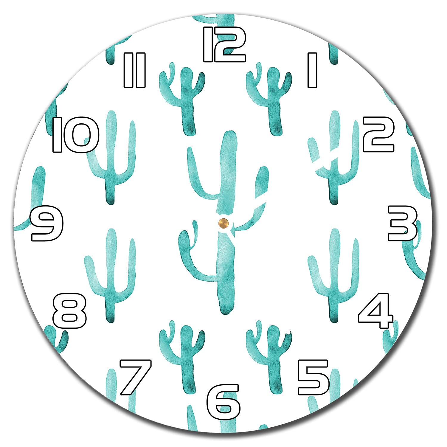 Horloge en verre de sécurité moderne 30 cm résistante pour la cuisine