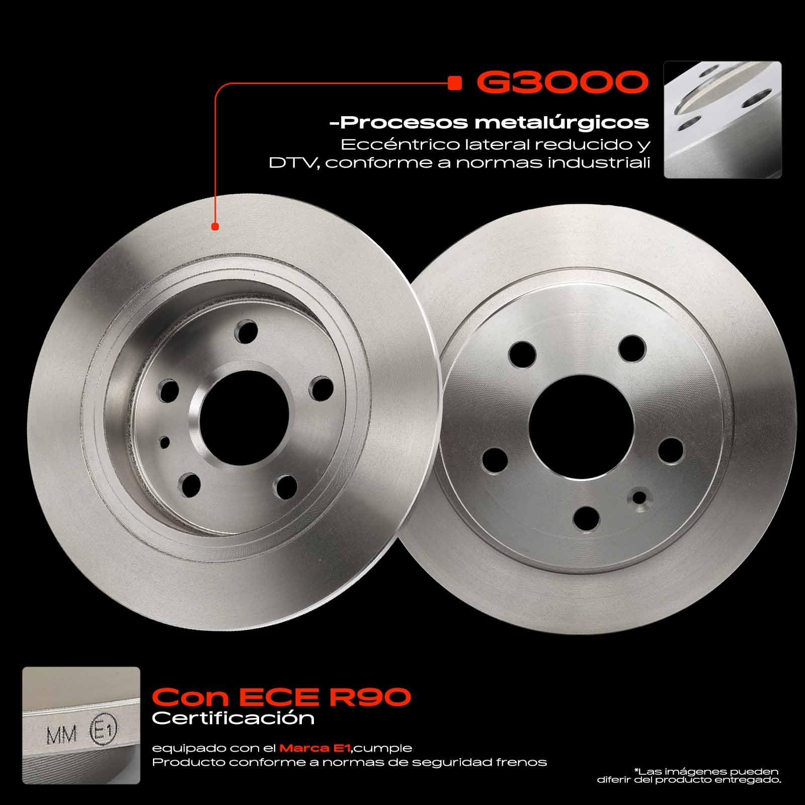 Frankberg Juego de discos de freno, juego de frenos de eje trasero, completo 292 mm, compatible con Insignia A G09 1.4L-2.0L 2008-2017 9-5 YS3G 1.6L-2.8L 2010-2012 Replace# 13502198