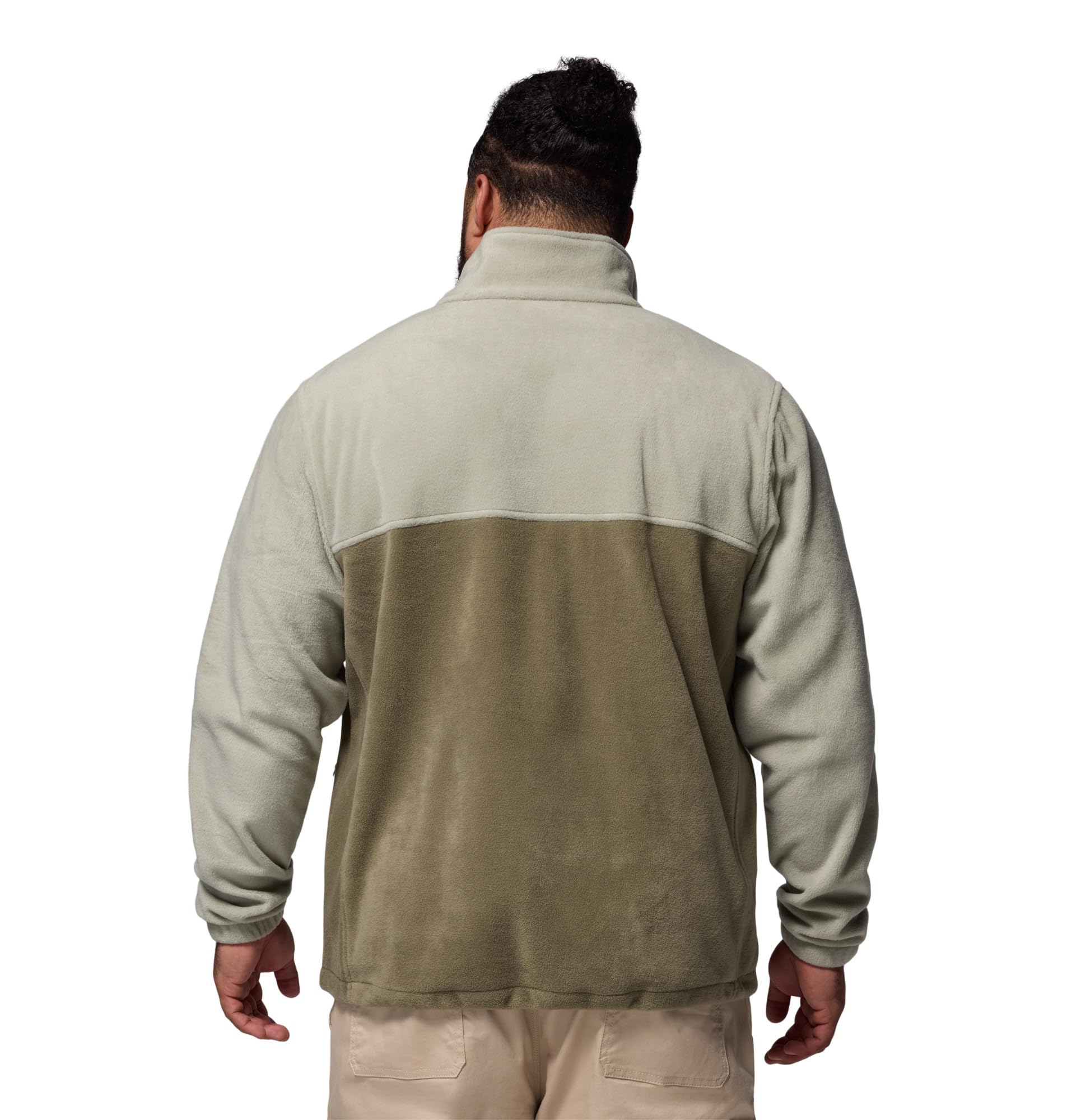 Image secondaire de Veste polaire zippée Columbia Steens Mountain pour homme - Safari/vert pierre - XL