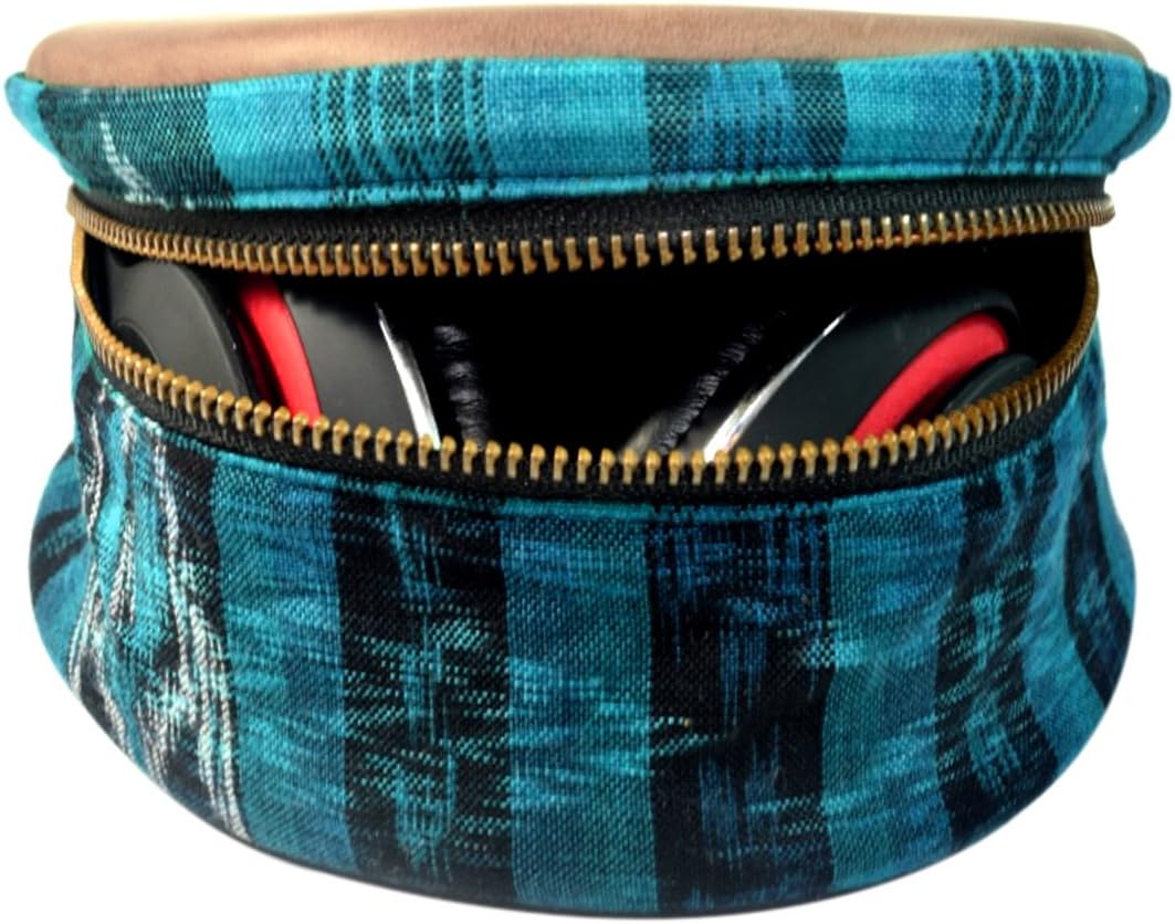 Up To 60% OFF Headphone Case by Santa Playa, Portable Carry Storage Bag in Native TÃpico Design w/Leather Accents Offering Protection & Style :: Tropical Lime Flash Deals - 40% OFF Headphone Case by Santa Playa, Portable Carry Storage Bag in Native TÃpico Design w/Leather Accents Offering Protection & Style :: Tropical Lime