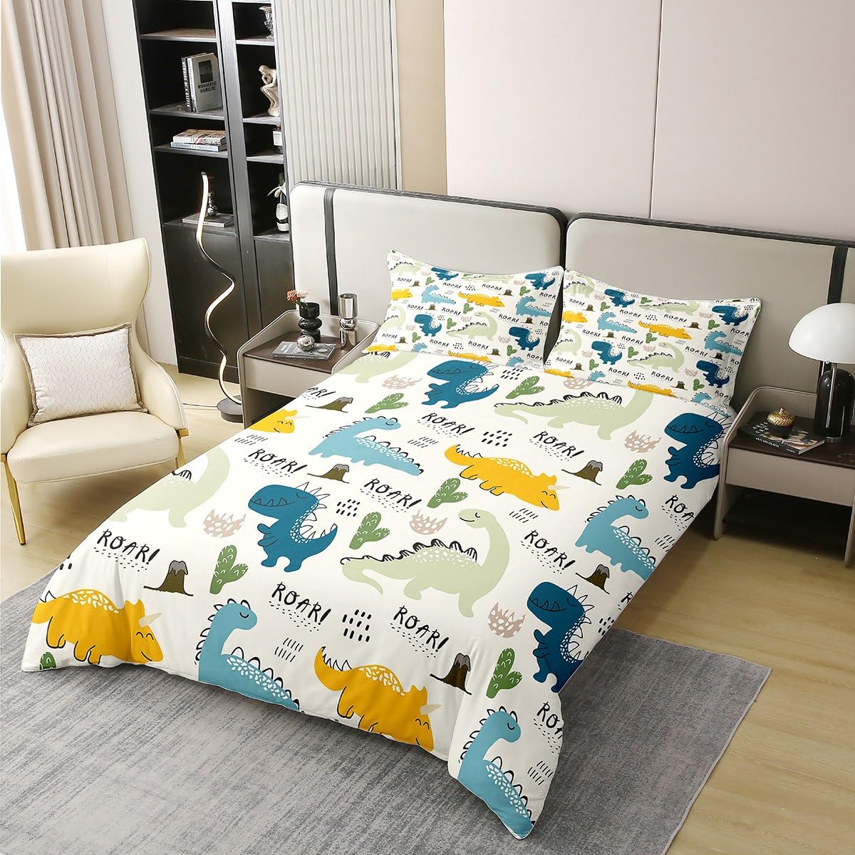 Set copripiumino animali per bambini, set biancheria da letto