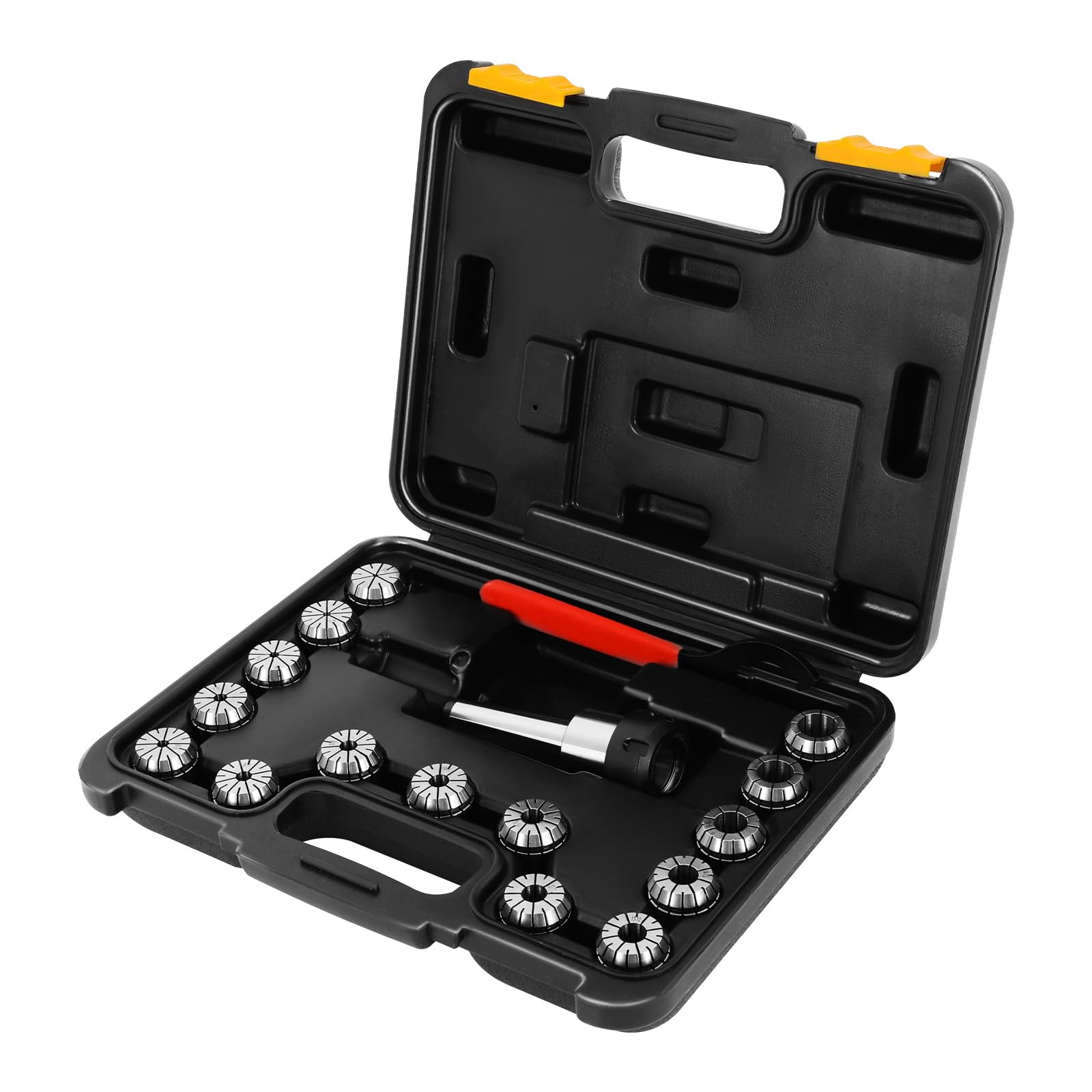 Set di pinze a molla, 15 pezzi ER32, pinze elastiche per incisioni CNC e utensili di fresatura, per foratura, fresatura con scatola di immagazzinaggio