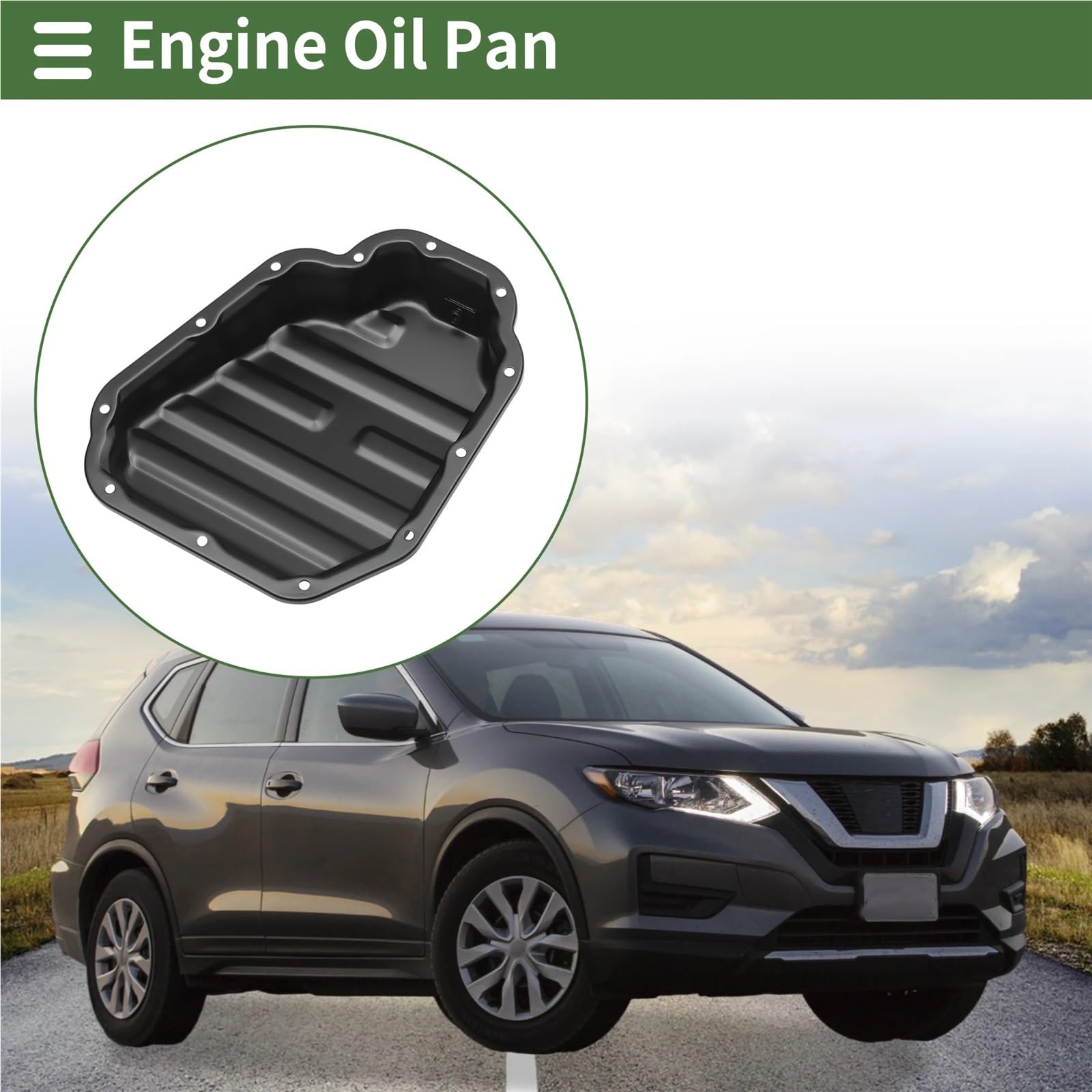 Stalowa miska olejowa‌ Miska olejowa silnika pasuje do Nissana Rogue L4 2.5L benzyna Sport Utility 11110JG31A