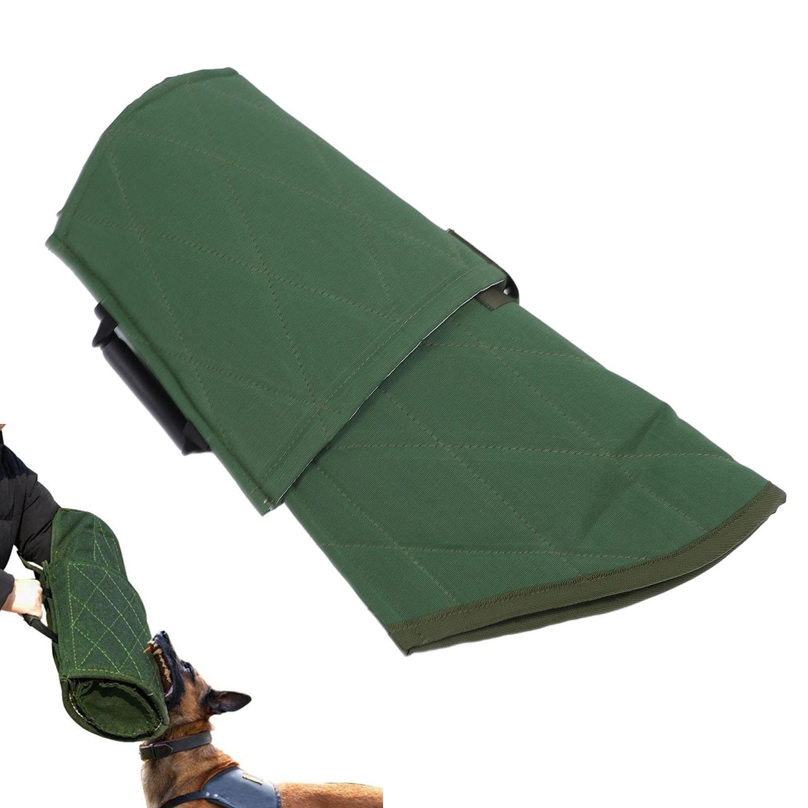 Fockety Manga de Mordedura de Perros, Juguete de Almohada, Protección contra la Protección del Brazo Set de Entrenamiento de Mordedura de Perros, Juguete de Remolcador de Perros (Verde)