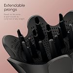Sèche-cheveux Shark | Système de coiffage FlexStyle | Brosse soufflante portable et puissante | Boucleur et volumisateur pour cheveux | 6 outils de coiffage inclus | Idéal pour tous les types de cheveux | Noir | HD440BK