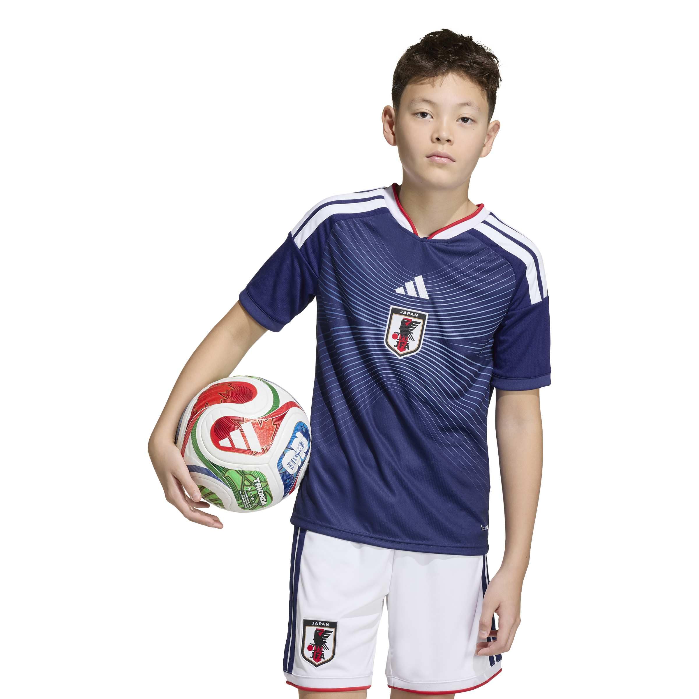 サッカー 半袖 Tシャツ ユニフォーム キッズキッズアディダスサッカー日本代表2026ホームレプリカユニフォームボーイズ - 1