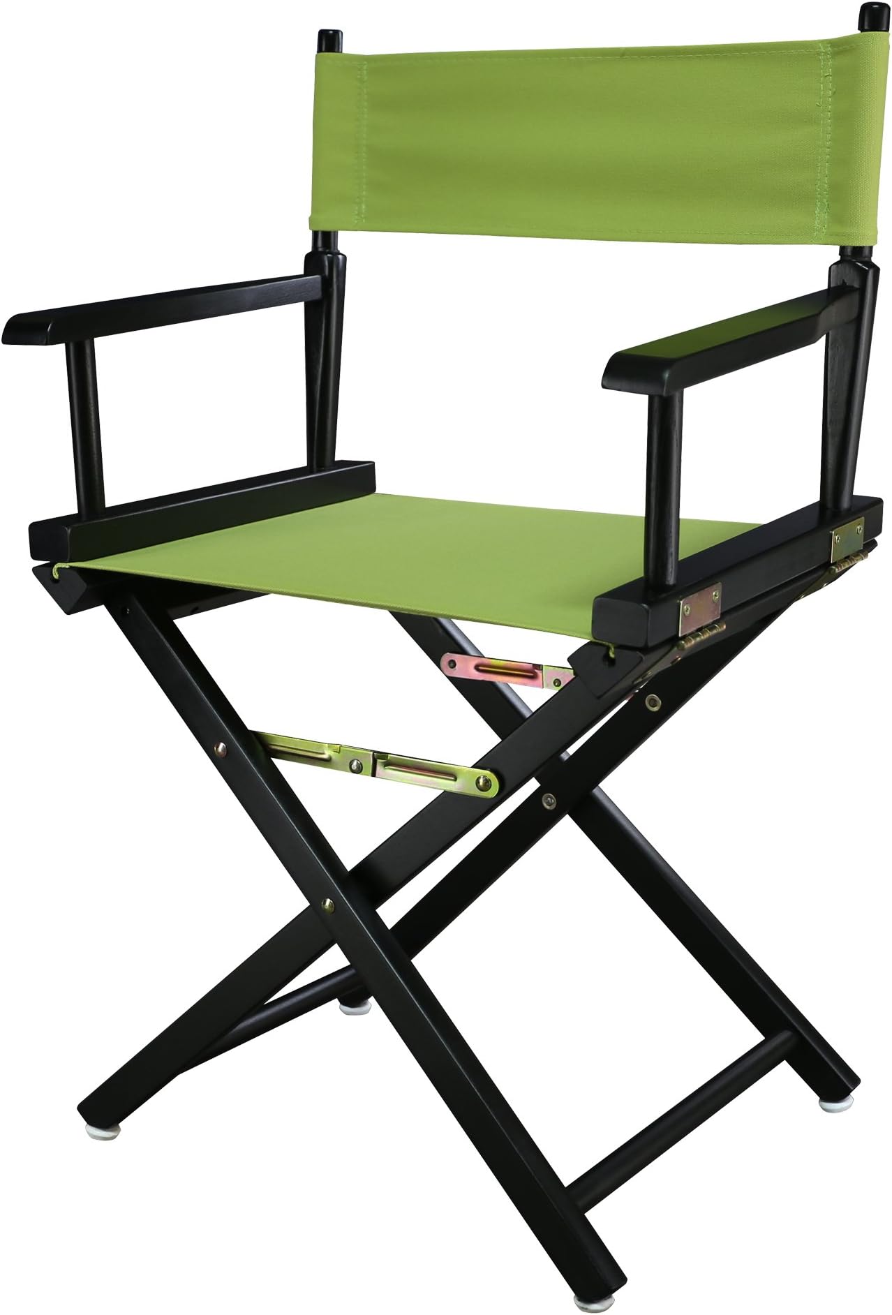 Director Chair, Beech, Lime Green, 18" - Classic Height