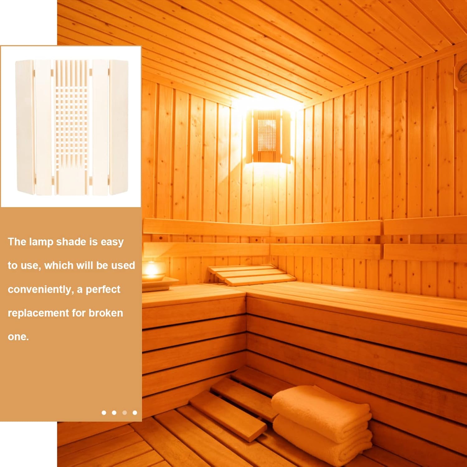 Sauna Room Lamp Shade High-temperature Resistant Protective Cover for Steam Saunas and Easy to Install Suitable for Various Styles