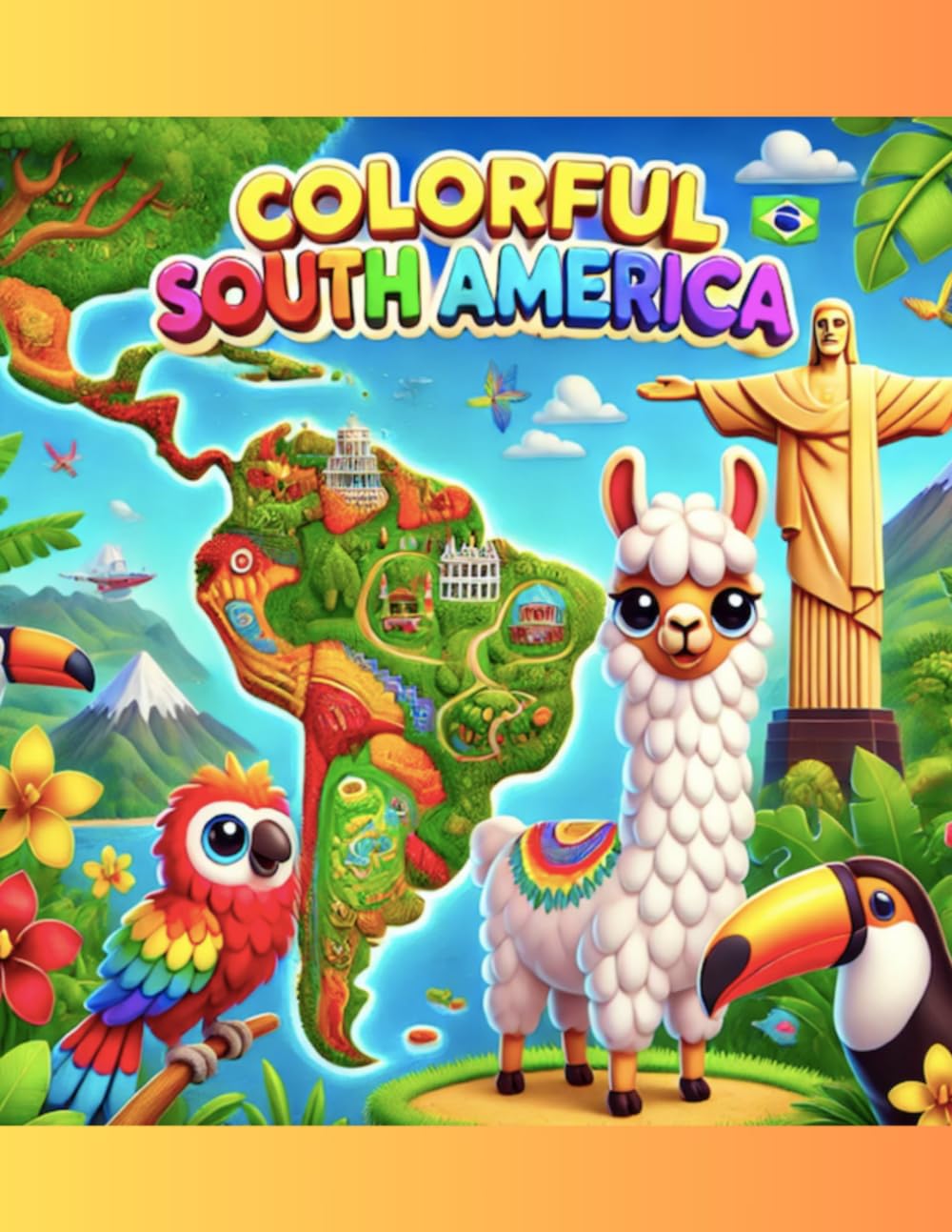 Colorful South America: Uncover the wonders of South America, from majestic mountains to vibrant rainforests. (World Explorer Coloring & Activity Books)