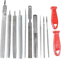 Vista 1 de Juego de archivos profesionales de 12 piezas 10 limas y 2 asas intercambiables Diversas formas Estuche de vinilo 10 pulgadas (10.0 in) a 6