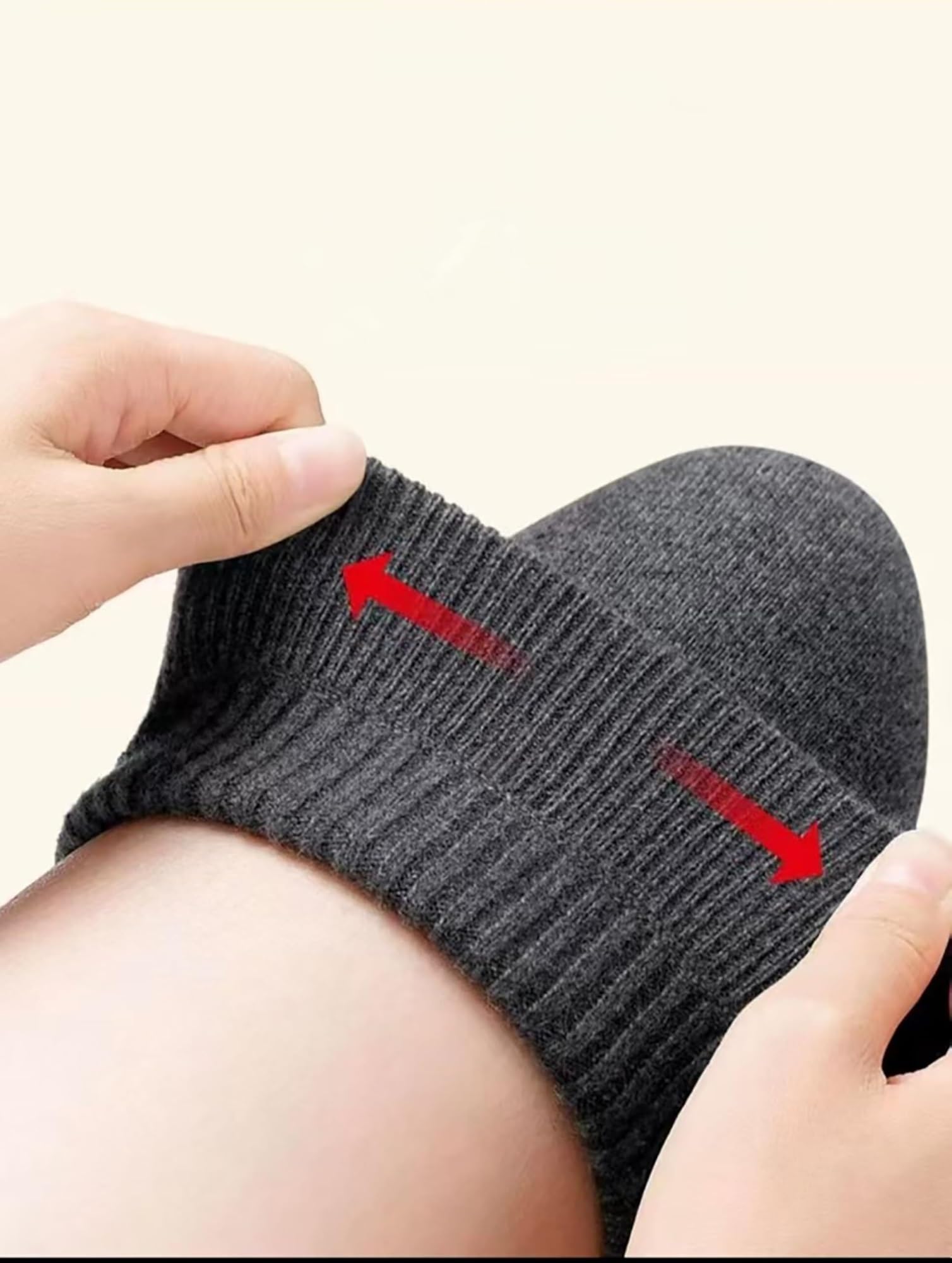 Ginocchiere Scaldamuscoli In Maglia A Coste Ginocchiere Lunghe E Calde Adatte Sia For Gli Sport Da Uomo Che Da Donna Ginocchiera Sportiva(Black,M)