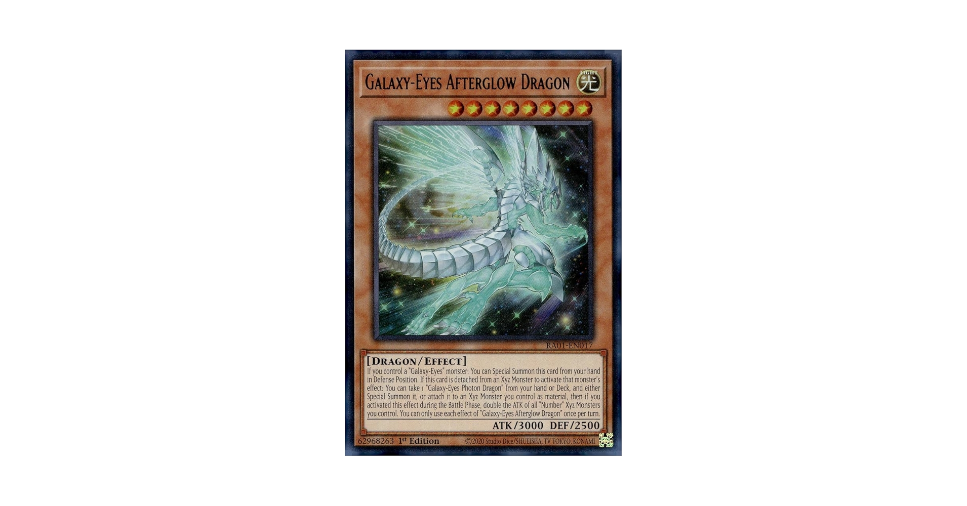 Amazon.com: Galaxy-Eyes Afterglow Dragon (UR) - RA01-EN017
