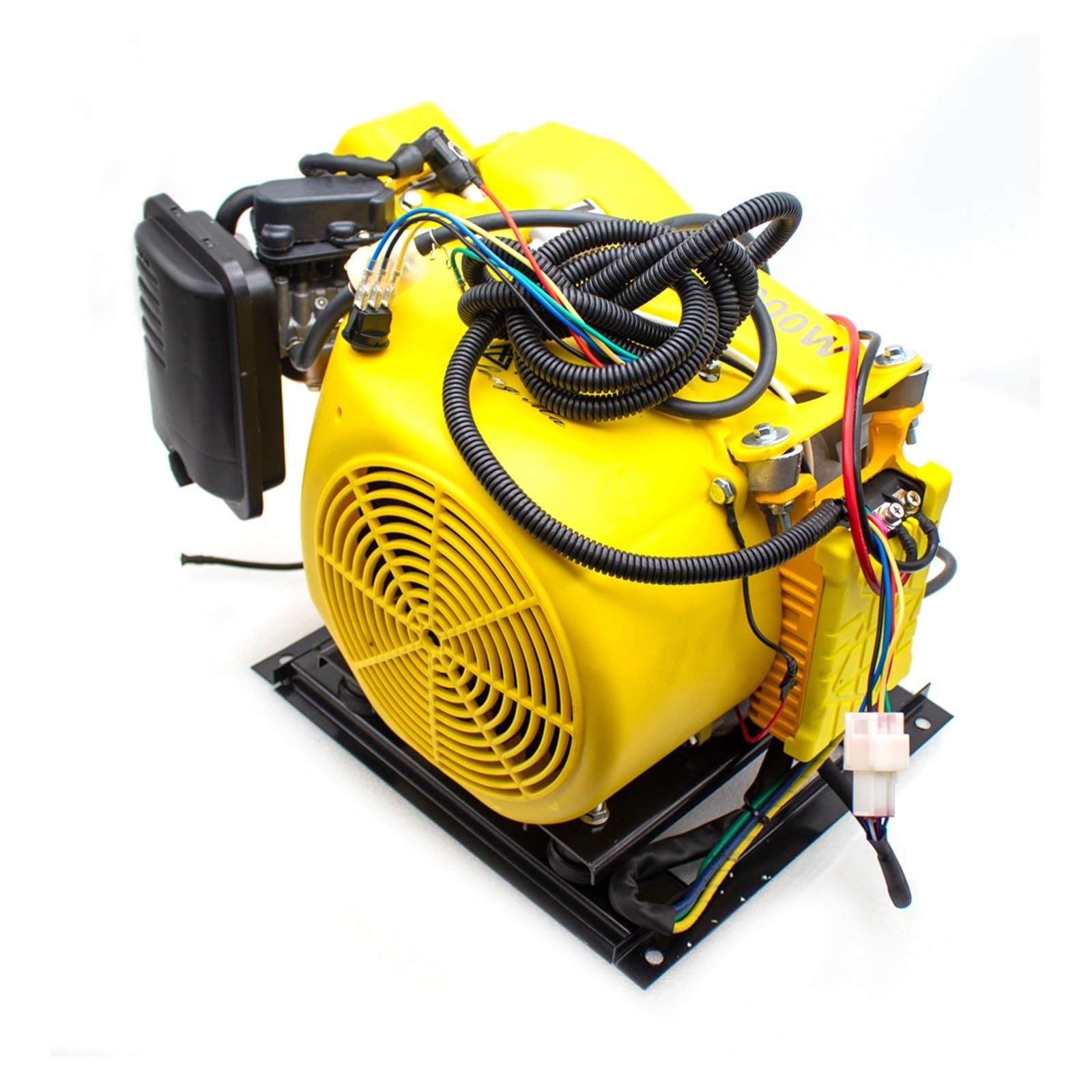 Générateur d'essence de véhicule électrique 5KW prolongateur d'autonomie démarrage électrique Conversion de fréquence automatique générateur de Tricycle électrique High Precision(Split Tank,72V)