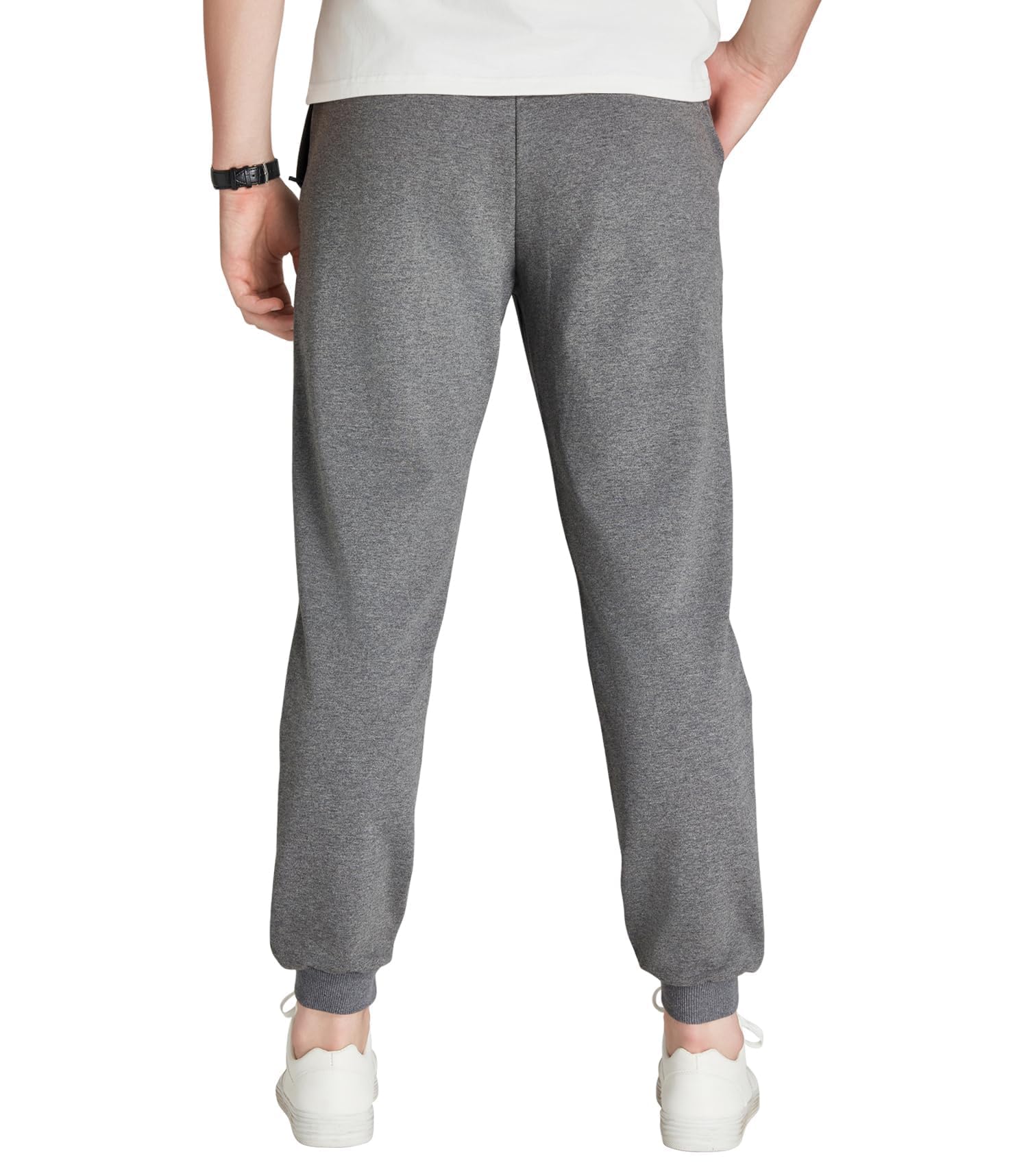 Idtswch 86/91/96/101 Lange Schrittlänge Sporthose Extra lang Herren Jogginghose Herren Trainingshose Baumwolle Fitness Hosen Herren mit Reißverschlusstaschen