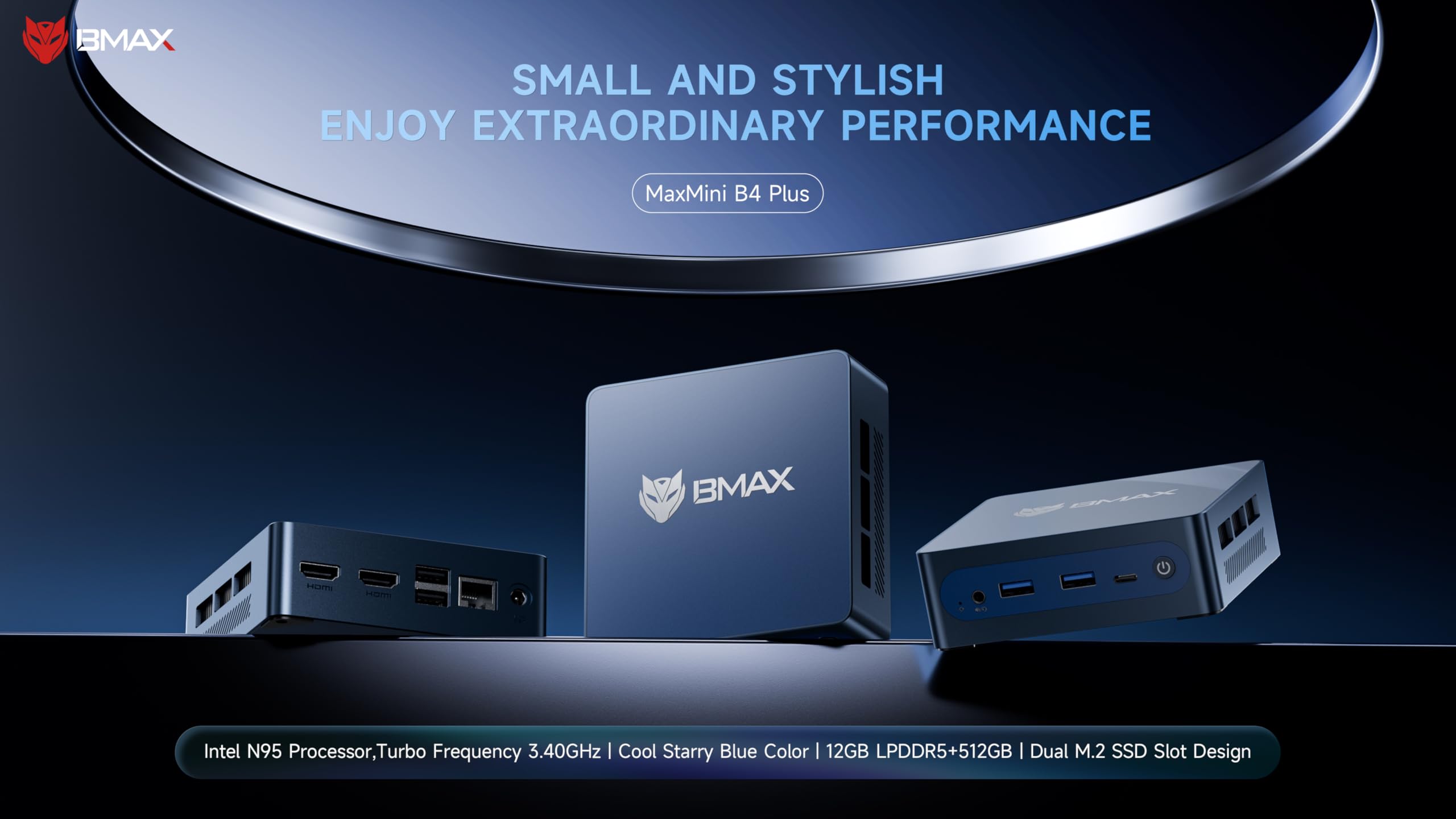 Amazon.co.jp: BMAX B4 Ultra Mini PC, Intel N150 Processor Beats