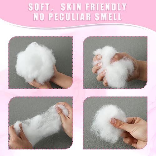 Miniatura 4 de Woanger 8 Pack Polyester Fiber Filling Total 2000g70.5oz Stuffing Pillow Stuffed Animals Couch Pillows High Resilience Fill Fiber for Cushion Dolls