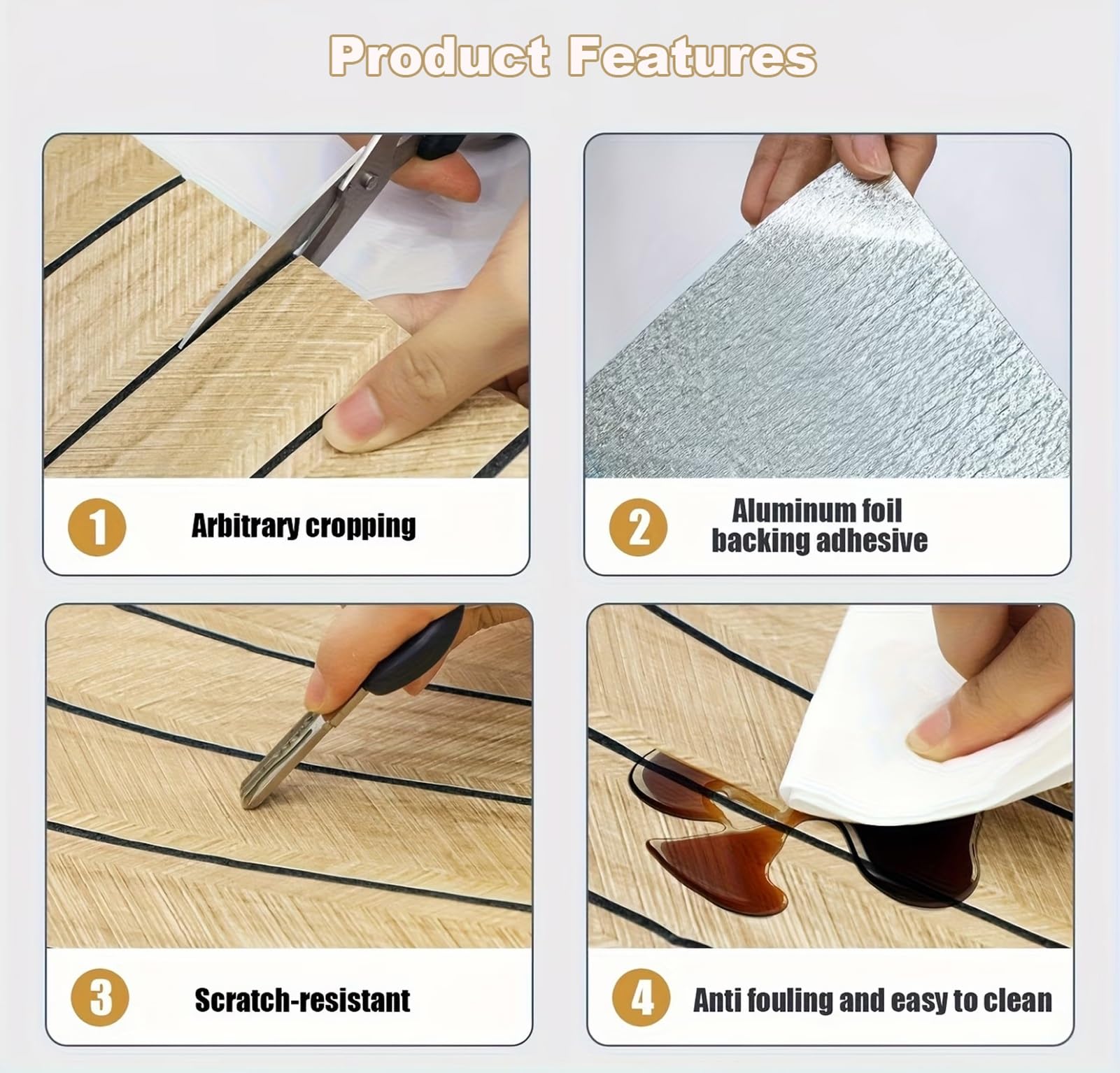 Panel de pared de listones de PVC, panel autoadhesivo de grano de madera sintética, papel pintado 3D insonorizado para decoración del hogar, diseño de listones estriados, fácil de instalar, duradero y